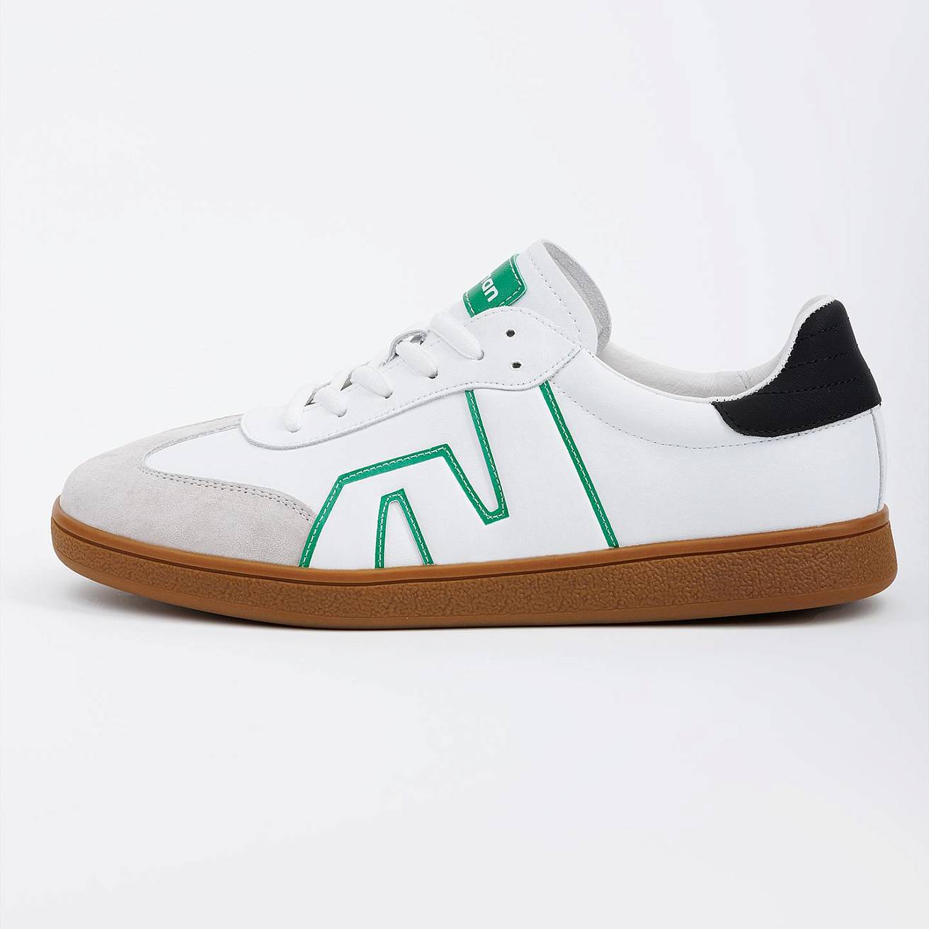 Женские кроссовки Nordman белые с серо-зеленым - фото 3