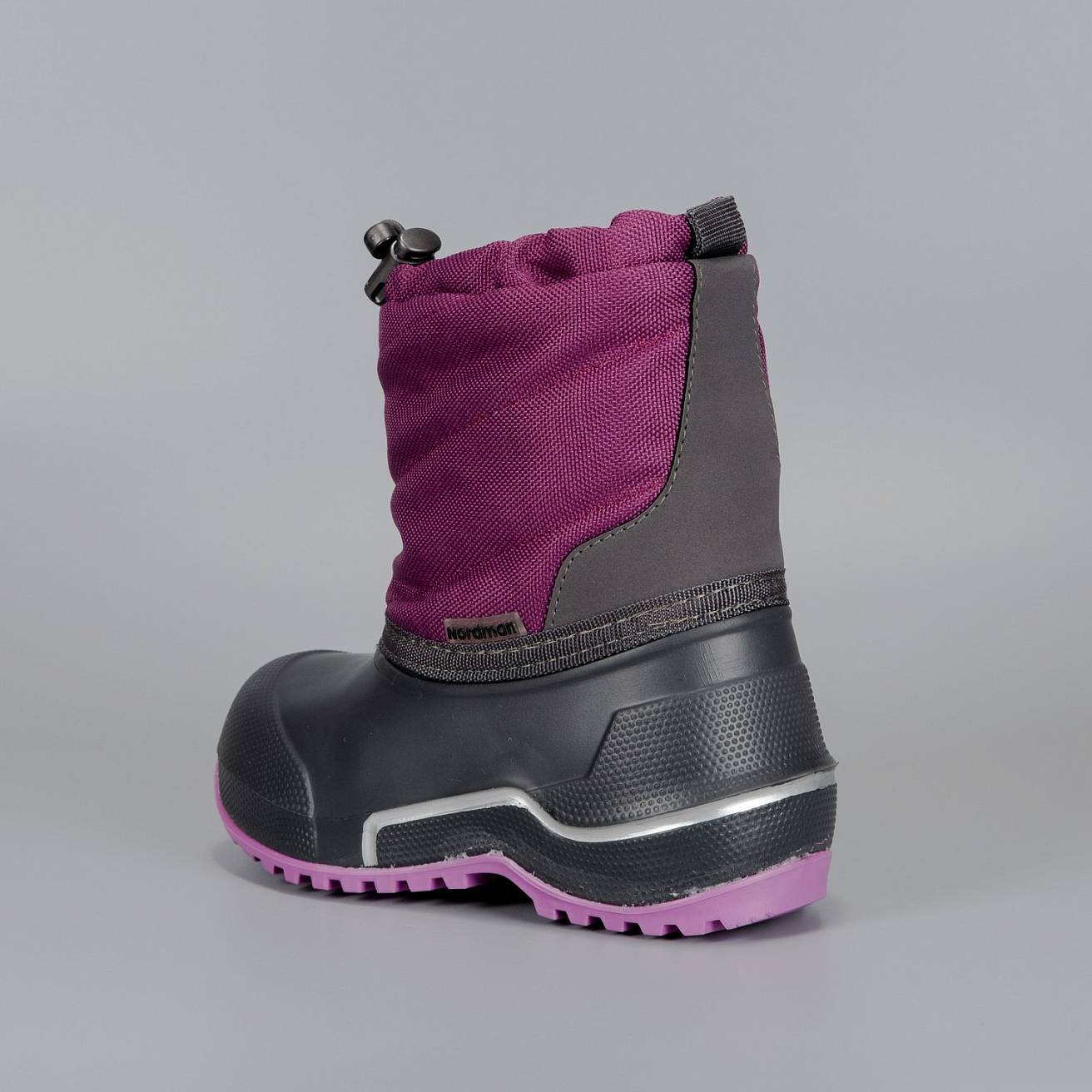 Сноубутсы Nordman Cross из ЭВА+ТЭП Фуксия/серый-фиолетовый - фото 4