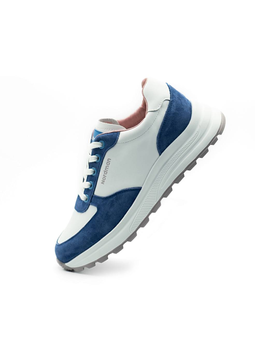 Кроссовки Nordman женские белые с синим - фото 3
