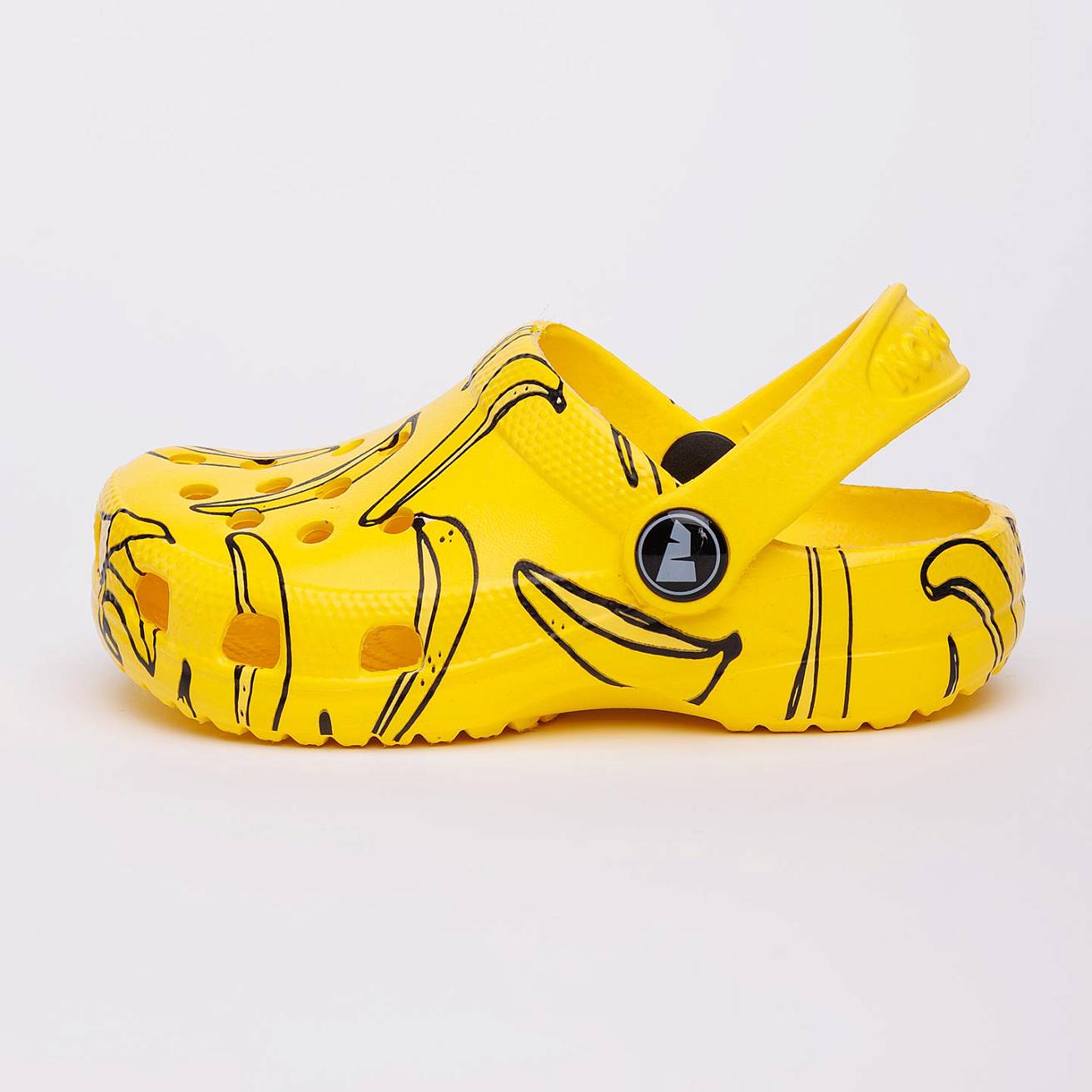 Сабо из ЭВА Nordman Schlöps желтые с принтом бананы - фото 1