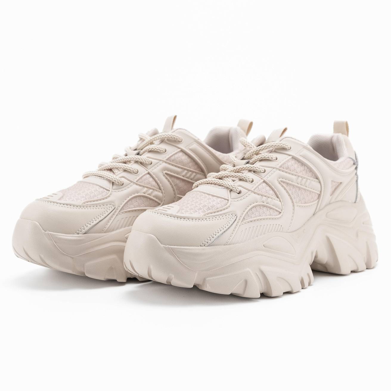 Женские кроссовки Nordman бежевые - фото 1