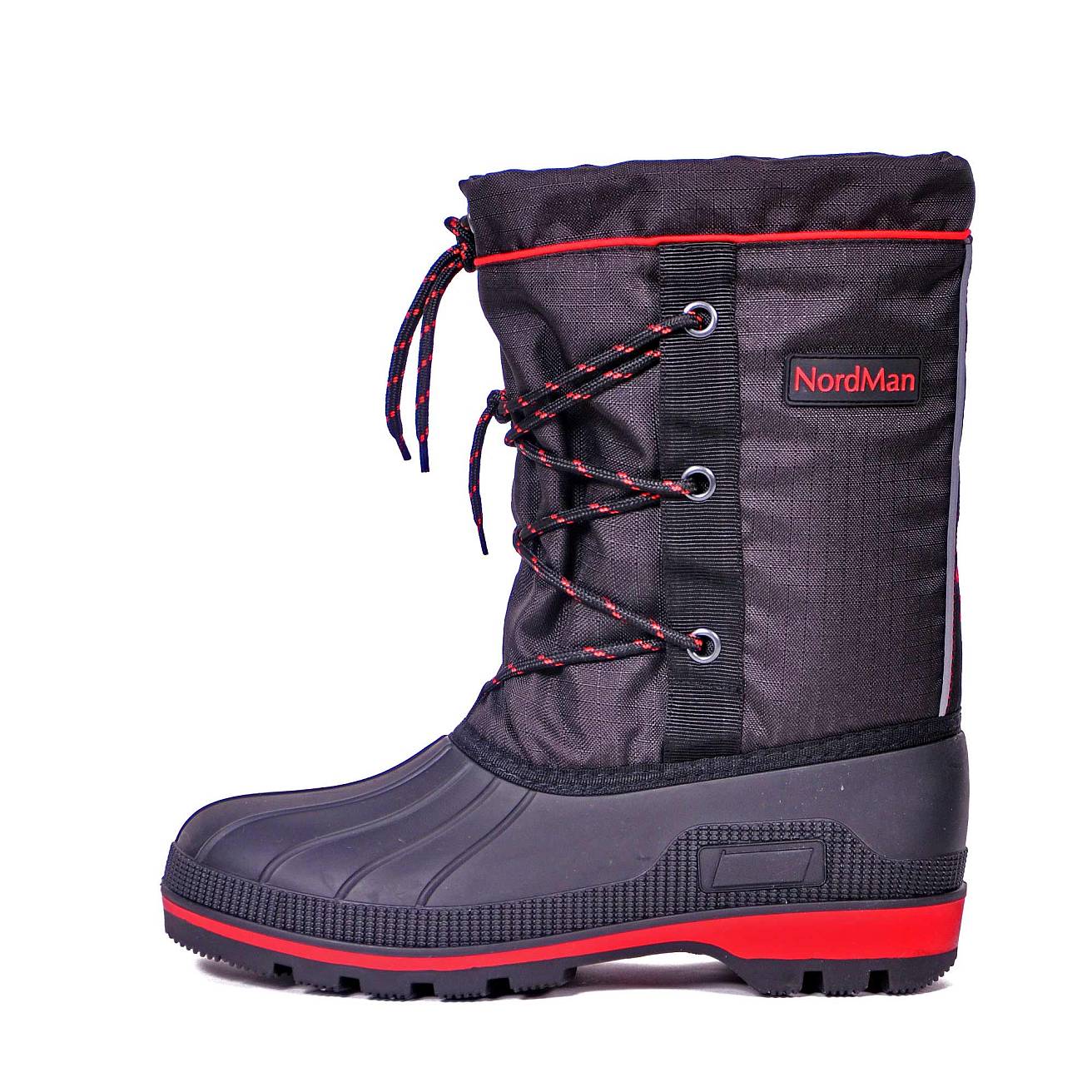 Бахилы Nordman New Red укороченные с многослойным вкладышем ткань Rip Stop черные - фото 2