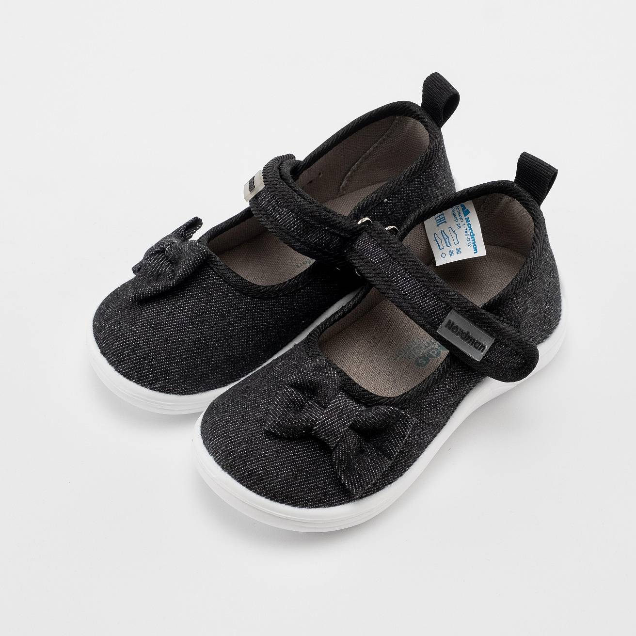 Тапочки детские Nordman Stars черные - фото 5