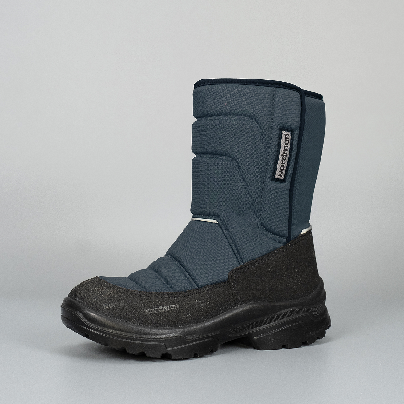 Зимние детские сапоги Nordman Lumi  на липучке темно-серые - фото 3