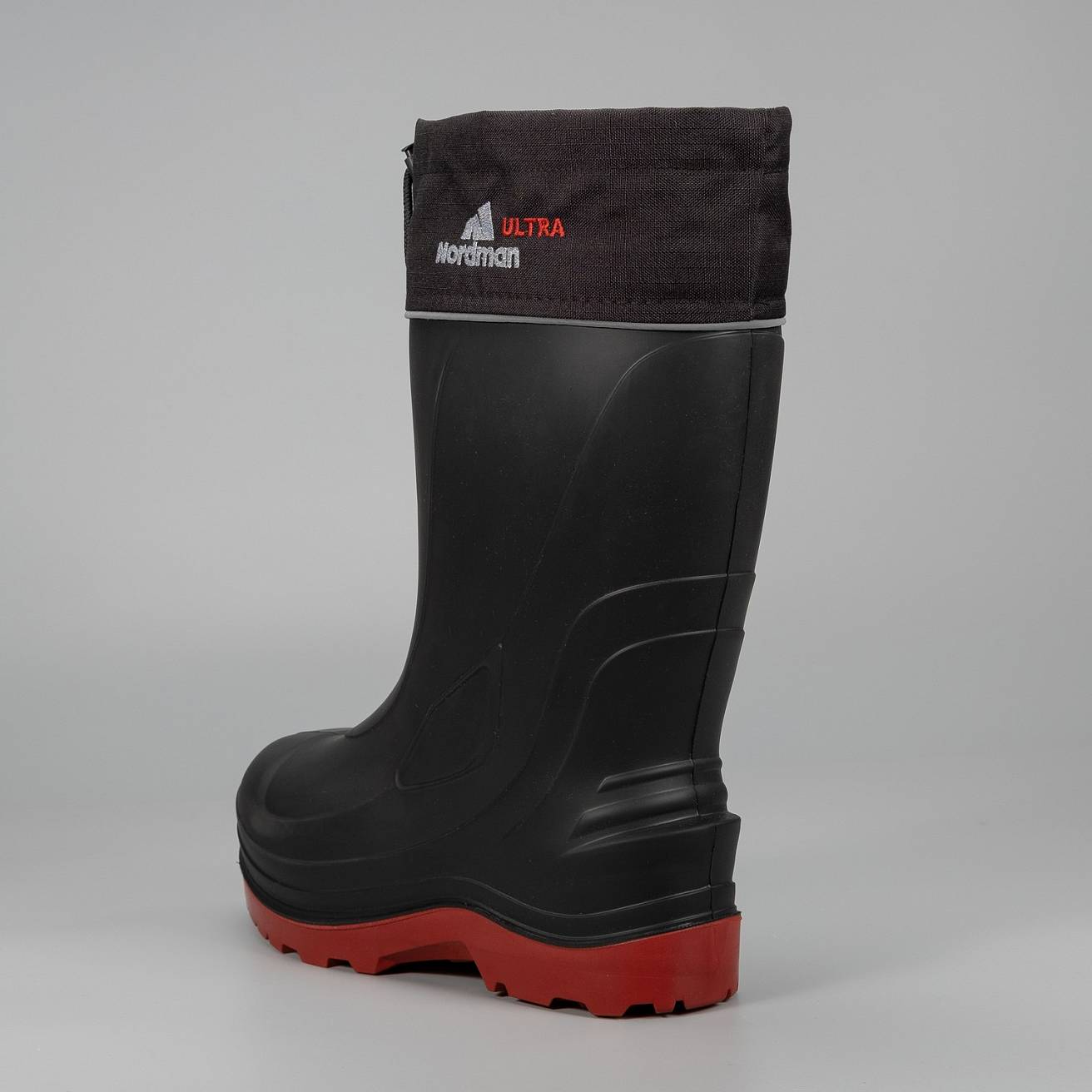 Сапоги Nordman Ultra до -70 ºС с флисовым вкладышем черные с красным - фото 3