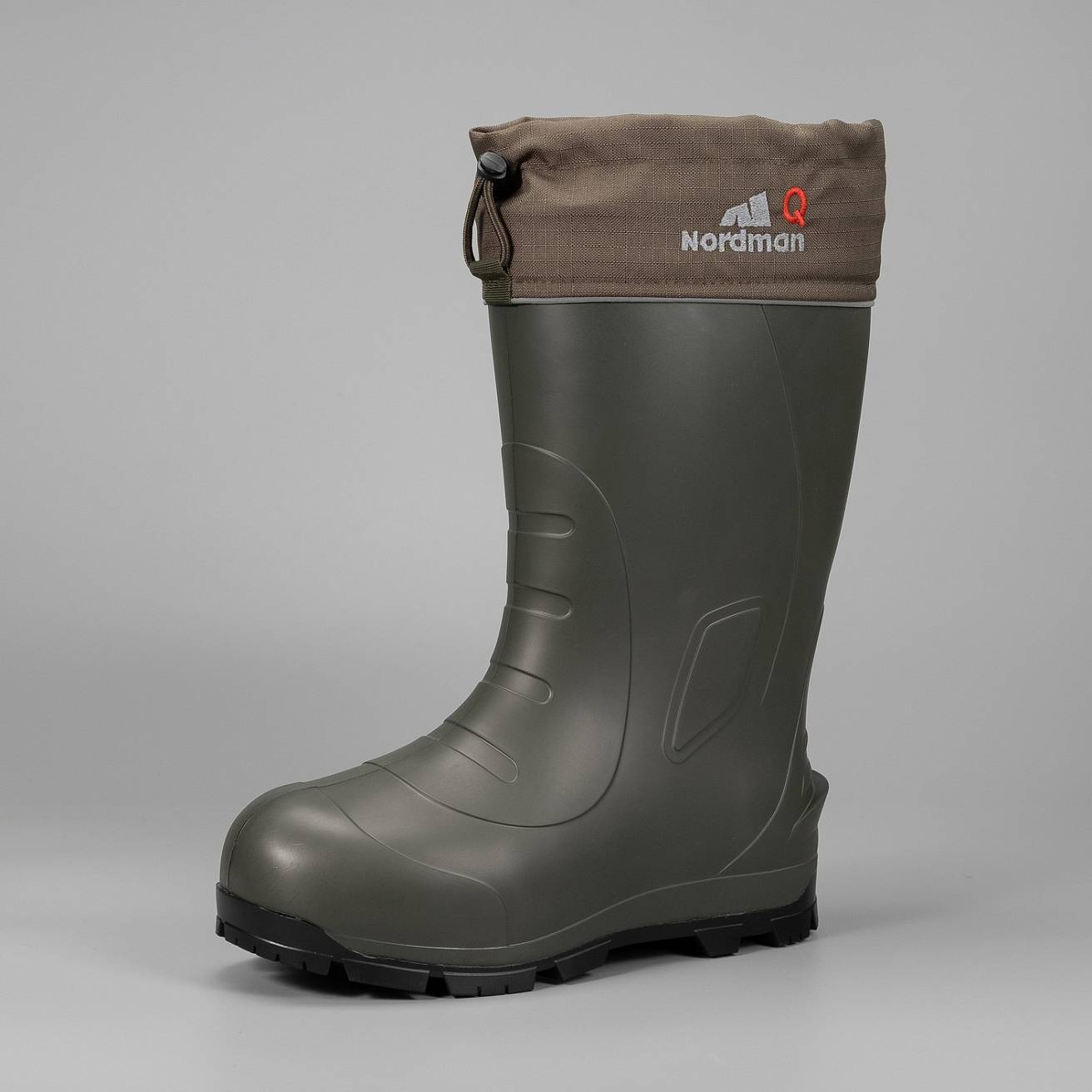 Сапоги Nordman Quaddro с защищенной подошвой ТЭП и меховым вкладышем до -50С оливковые с черным - фото 2