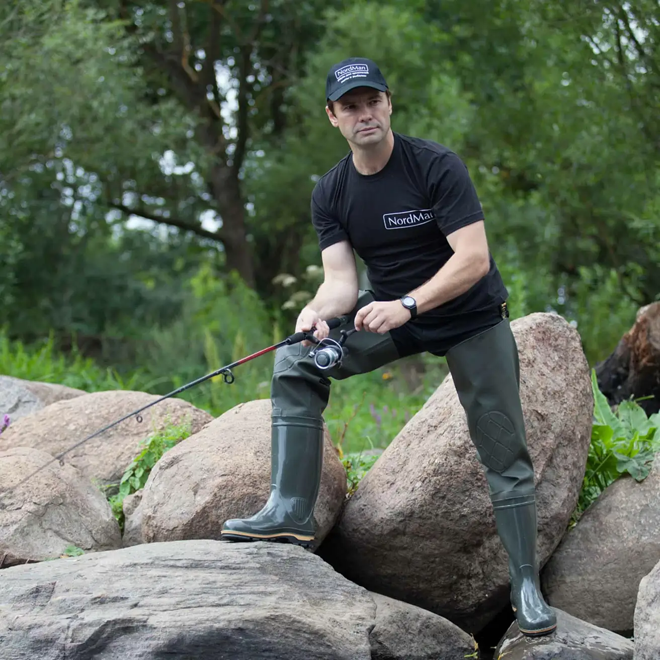 Сапоги рыбацкие Nordman 15 с надставкой из винитола олива - фото 3