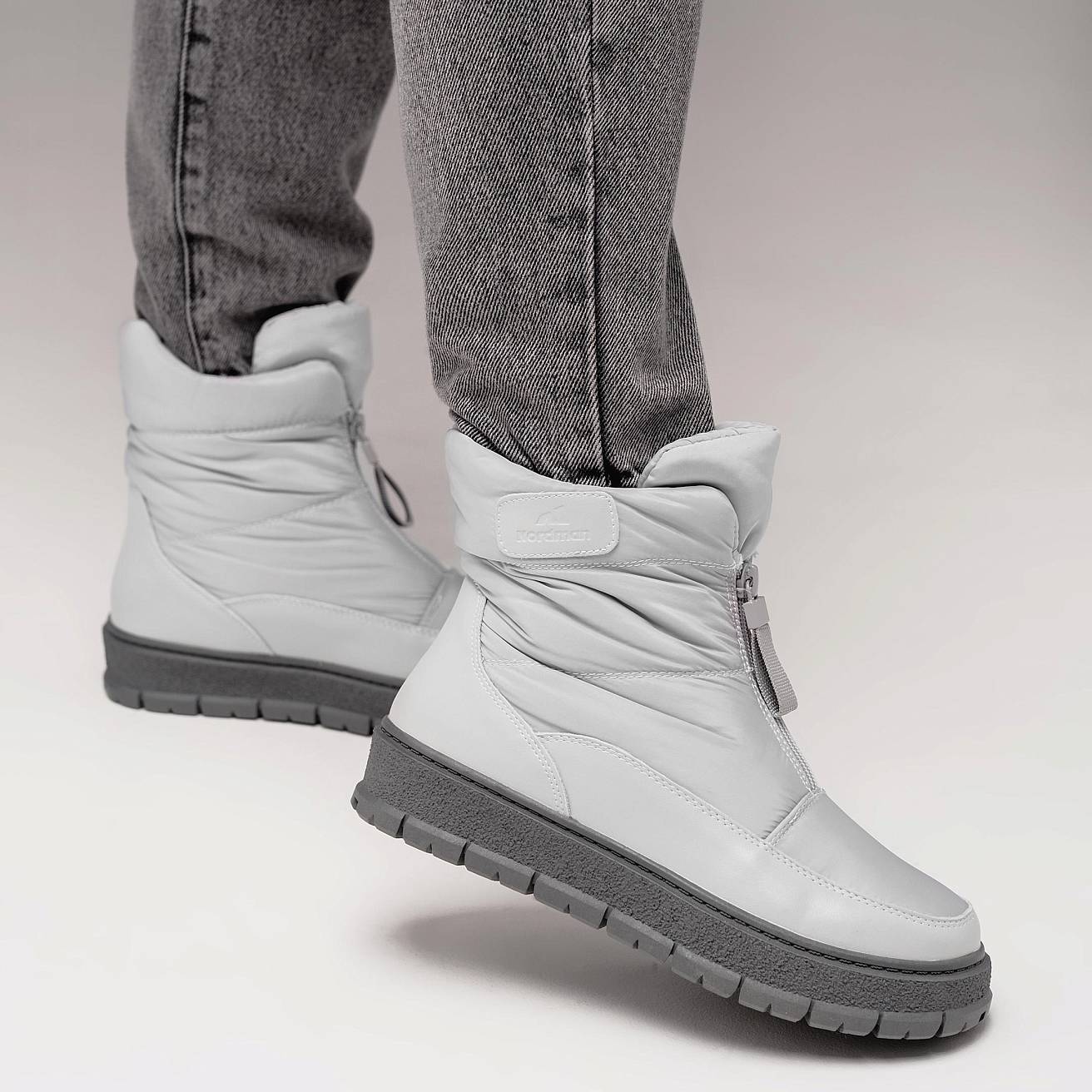 Nordman дутики на молнии цвет серый - фото 3