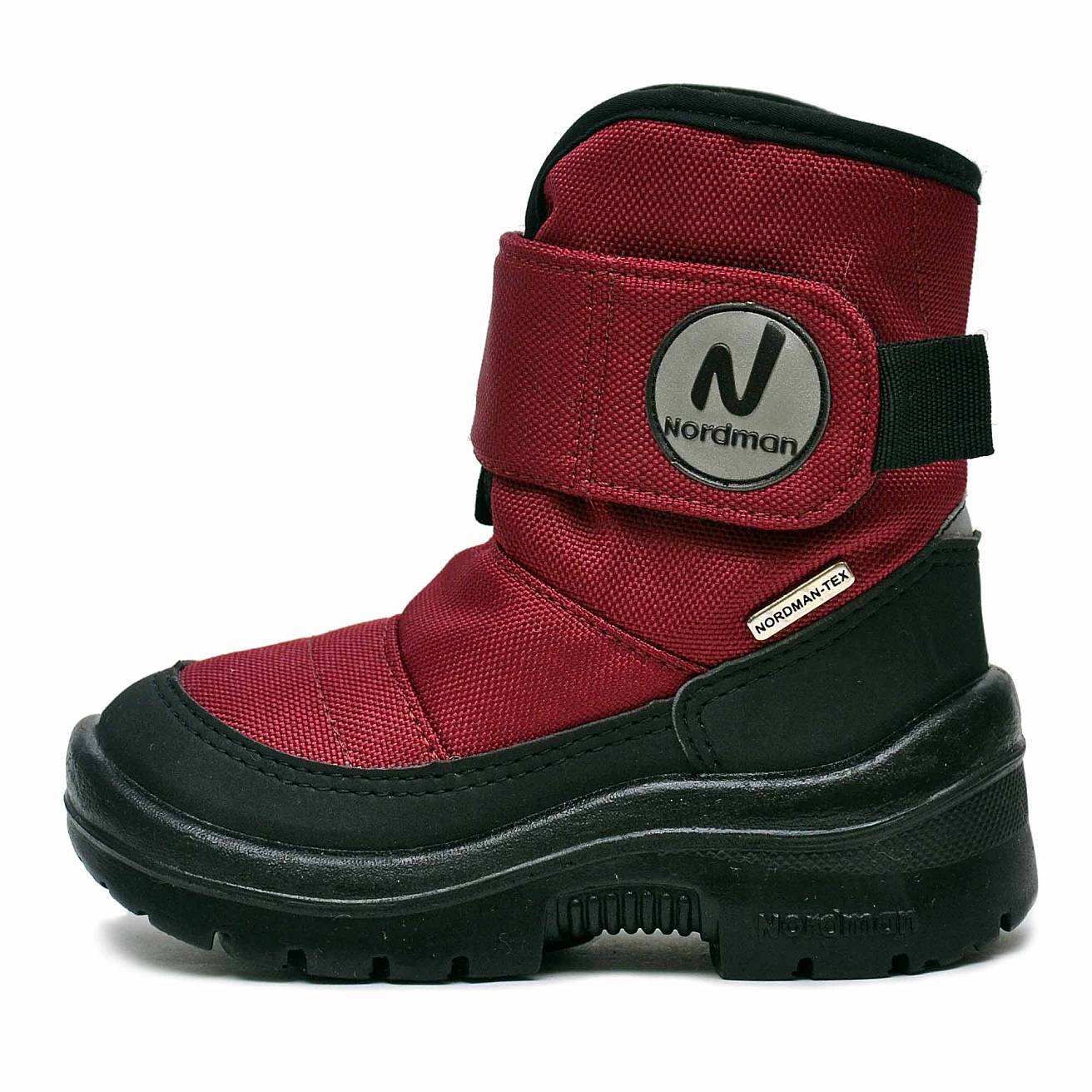Зимние детские сапоги Nordman Next бордовые - фото 4
