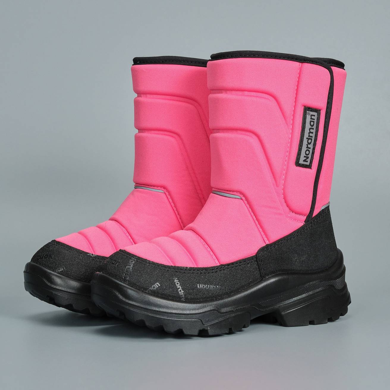 Зимние детские сапоги Nordman Lumi на липучке розовые - фото 5