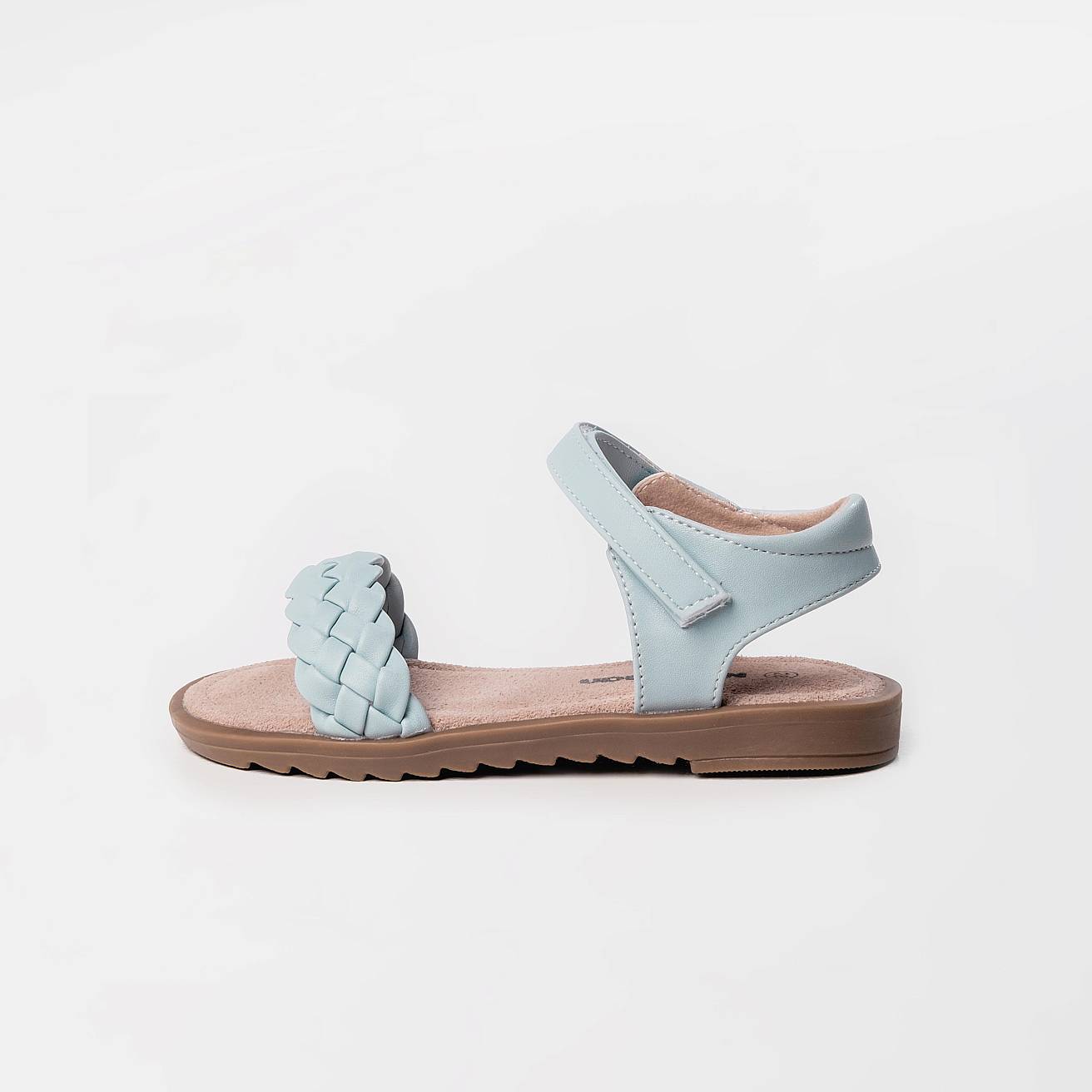 Босоножки детские летние голубые - фото 5