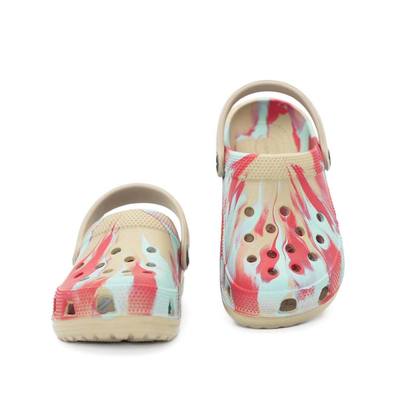 Сабо из ЭВА Nordman Schlöps бежевые с модуляцией розово-голубой - фото 6