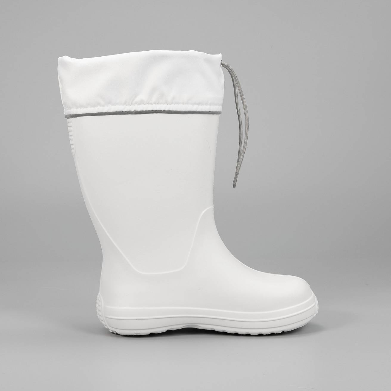 Женские сапоги Nordman Silla с мехом и манжетами  белые - фото 5