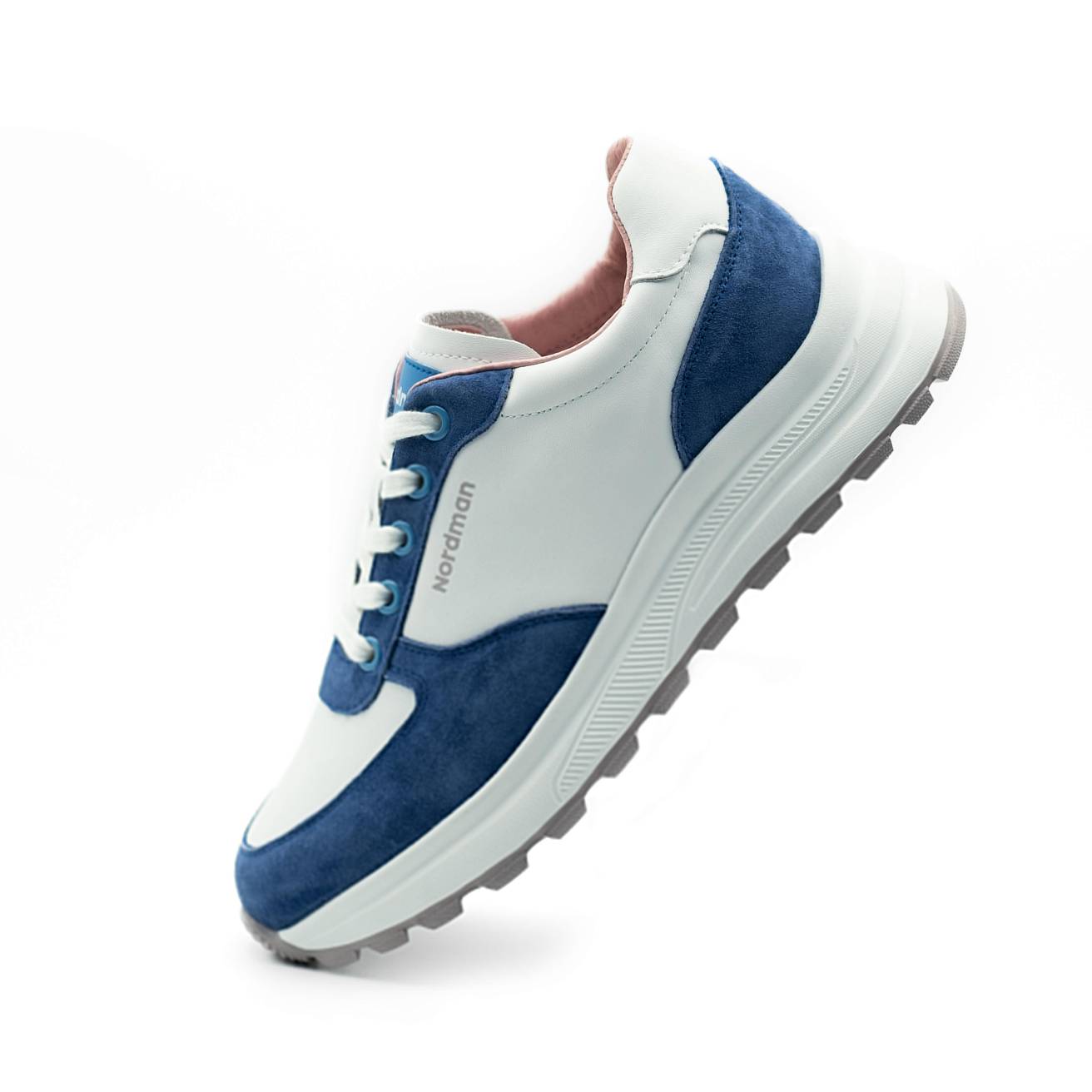 Кроссовки Nordman женские белые с синим - фото 3