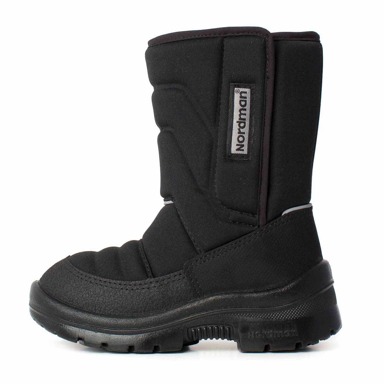 Зимние детские сапоги Nordman Lumi на липучке черные - фото 3