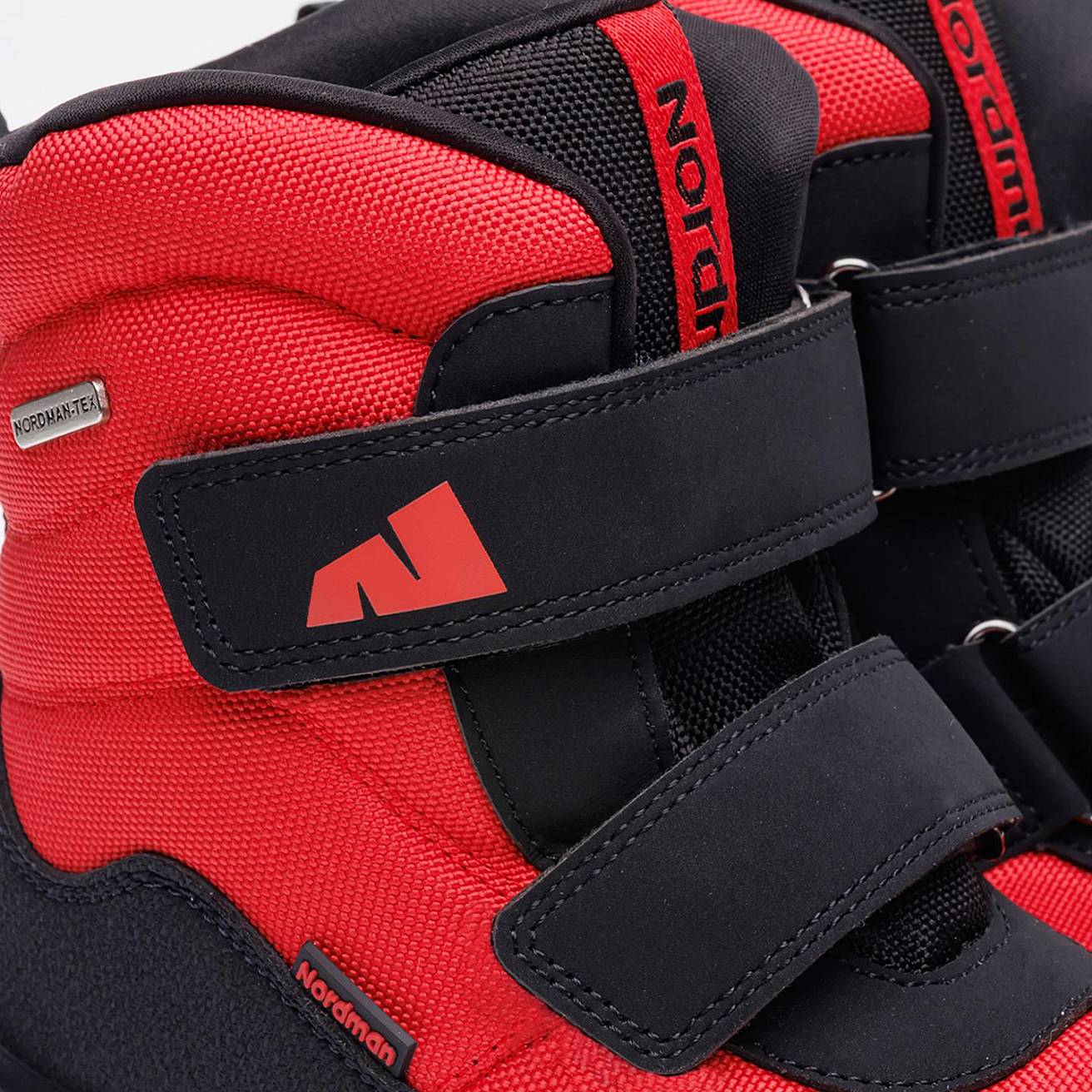 Детские зимние ботинки Cosmo на двух липучках черные с красным - фото 4
