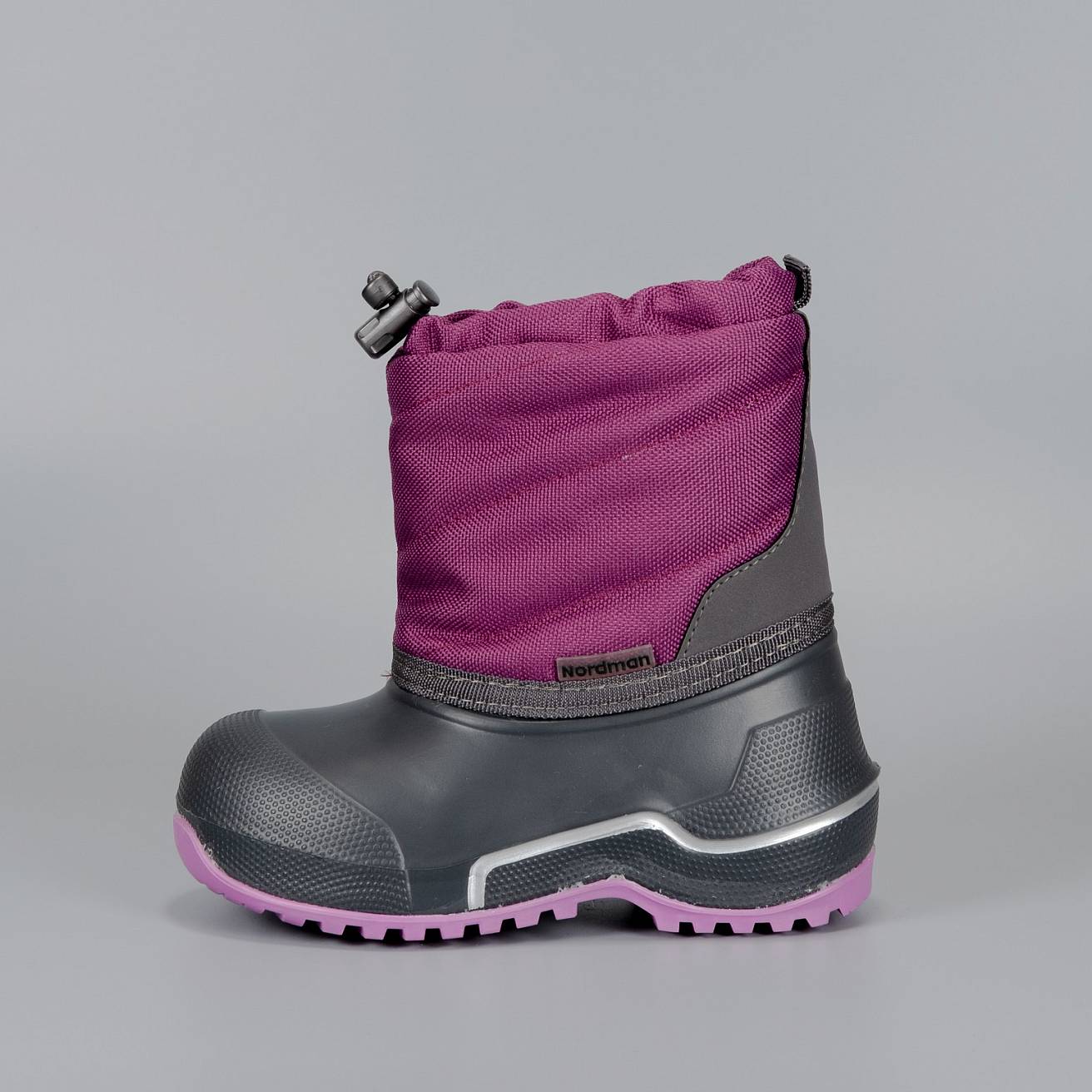 Сноубутсы Nordman Cross из ЭВА+ТЭП Фуксия/серый-фиолетовый - фото 3