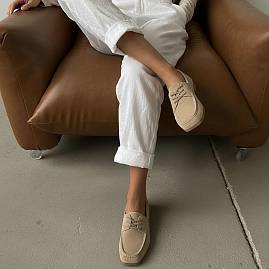 Женские лоферы Nordman бежевые