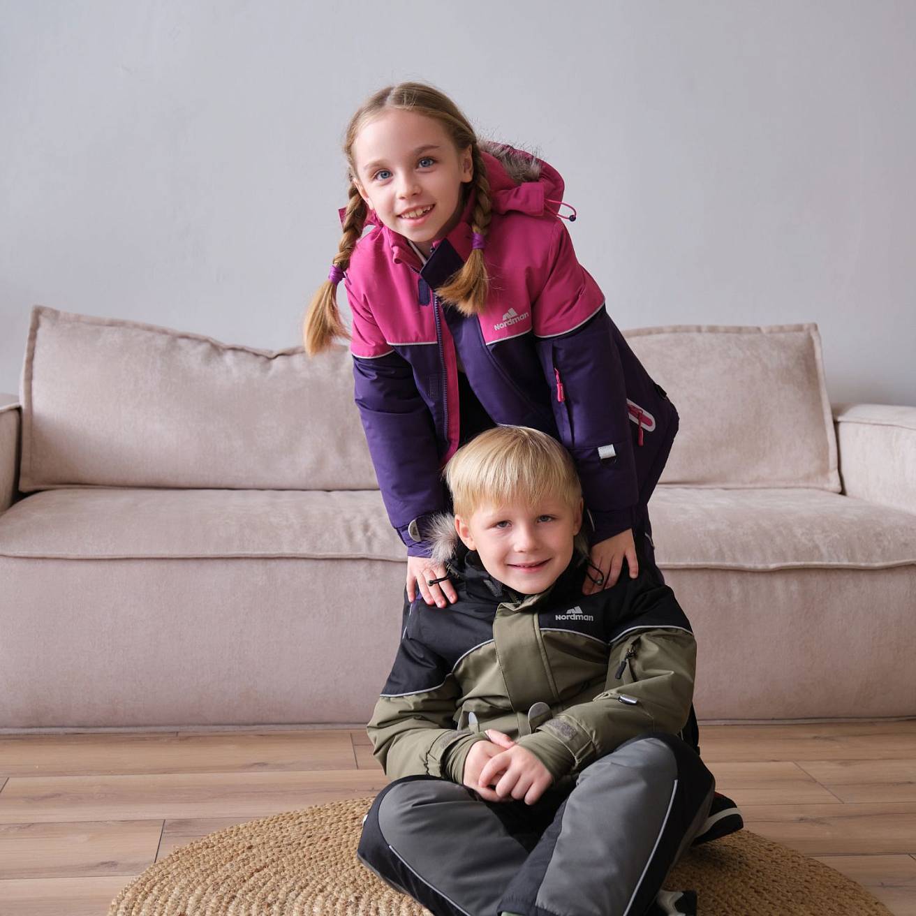Куртка детская Nordman Wear сиреневый/ малиновый - фото 2
