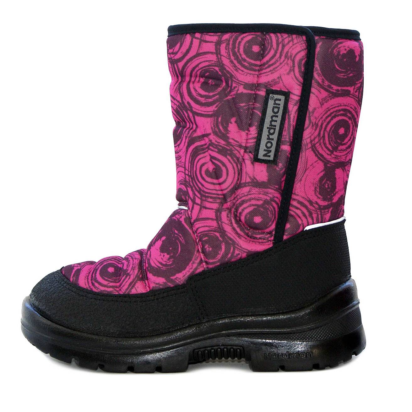 Зимние детские сапоги Nordman Lumi  на липучке KRUGI PINK - фото 4