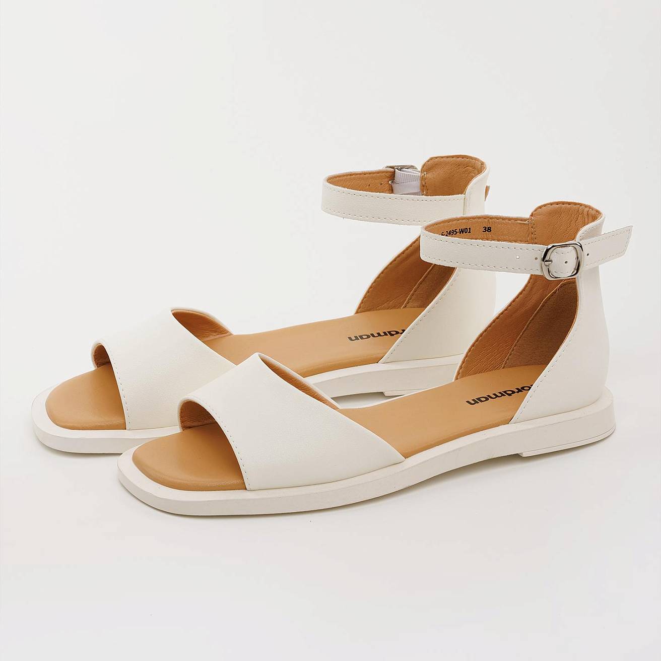 Женские сандалии Nordman белые - фото 3