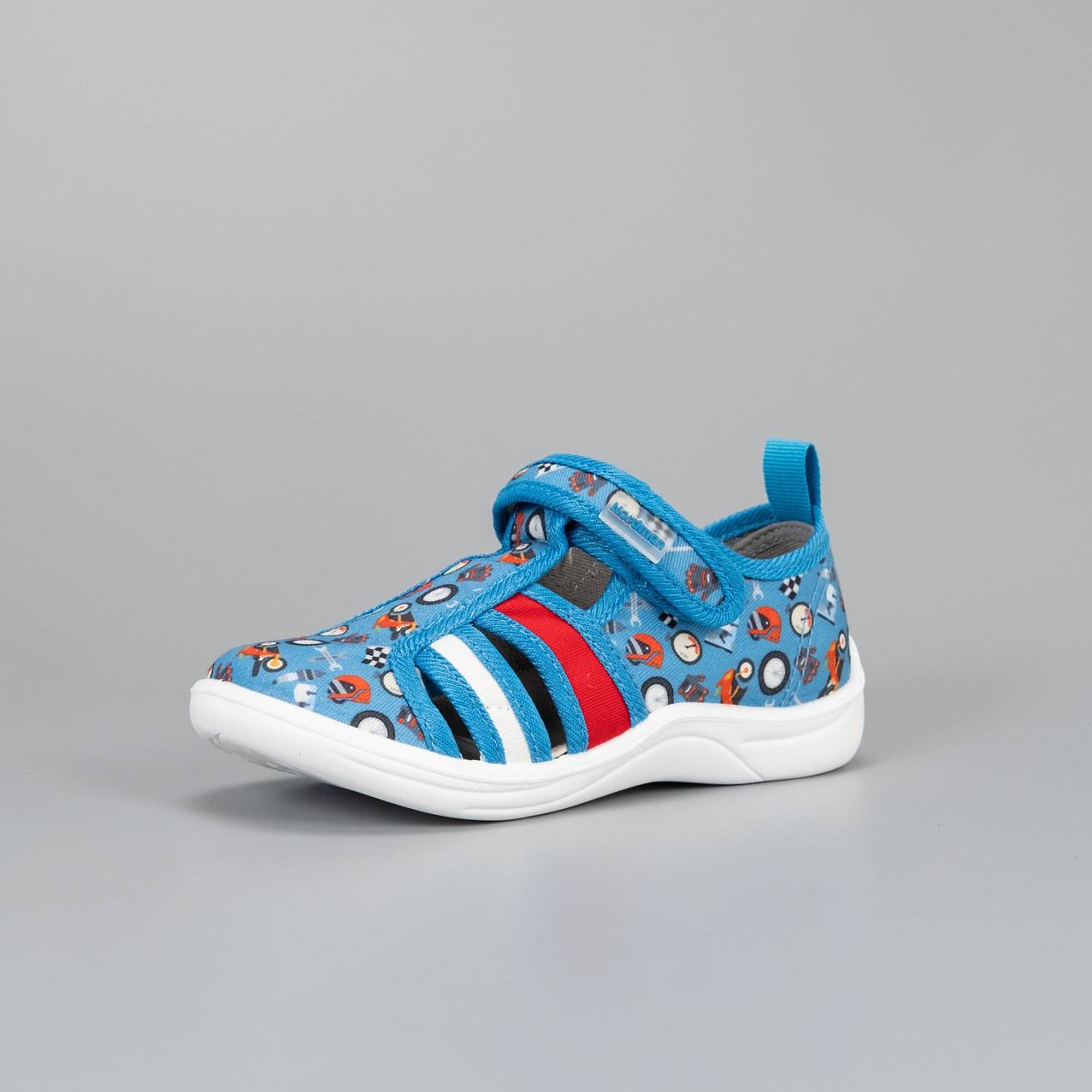 Тапочки детские Nordman Stars голубые с принтом - фото 2