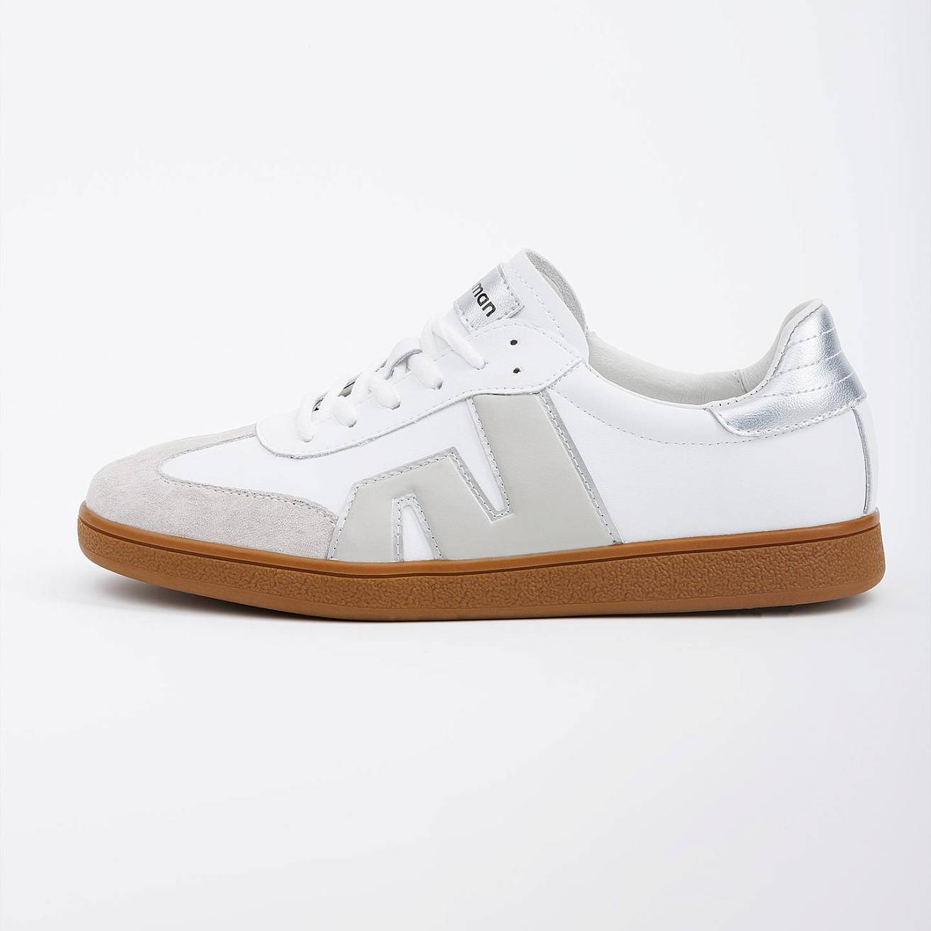 Женские кроссовки Nordman белые с серым - фото 3