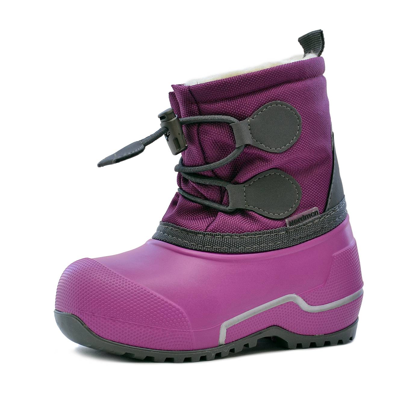 Сноубутсы Nordman Cross из ЭВА+ТЭП фуксия/серый - фото 2