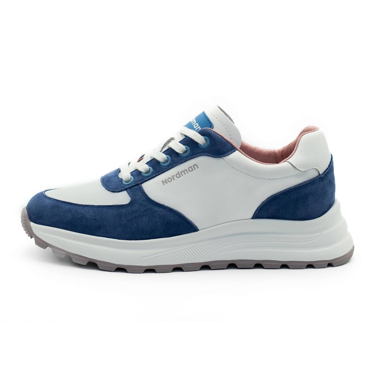 Кроссовки Nordman женские белые с синим - фото 5