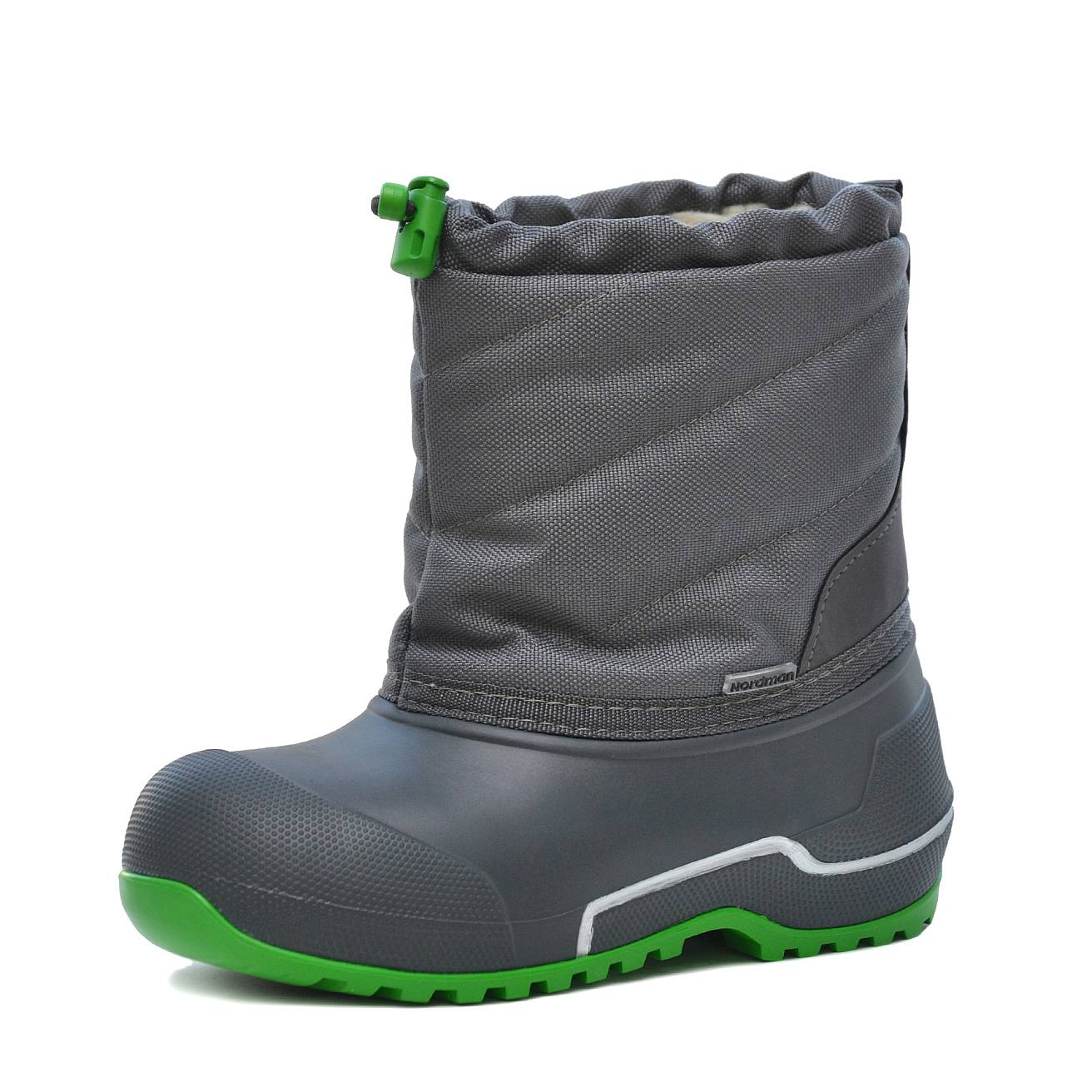Сноубутсы Nordman Cross из ЭВА+ТЭП серый/зеленый - фото 3