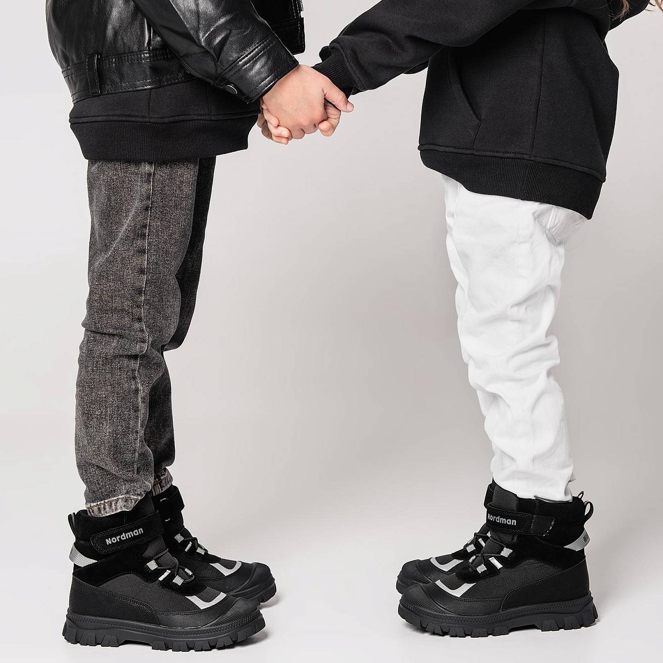 Ботинки Nordman зимние на липучке и шнурках цвет черный - фото 3