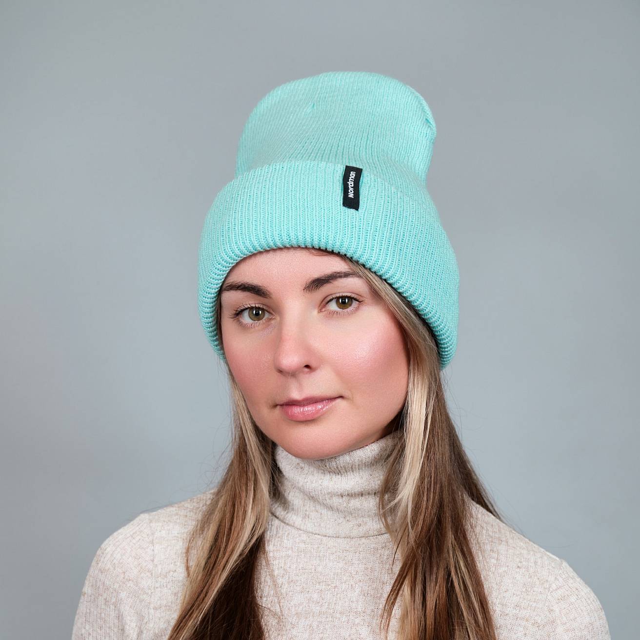 Шапка вязаная Nordman цвет ментол - фото 3