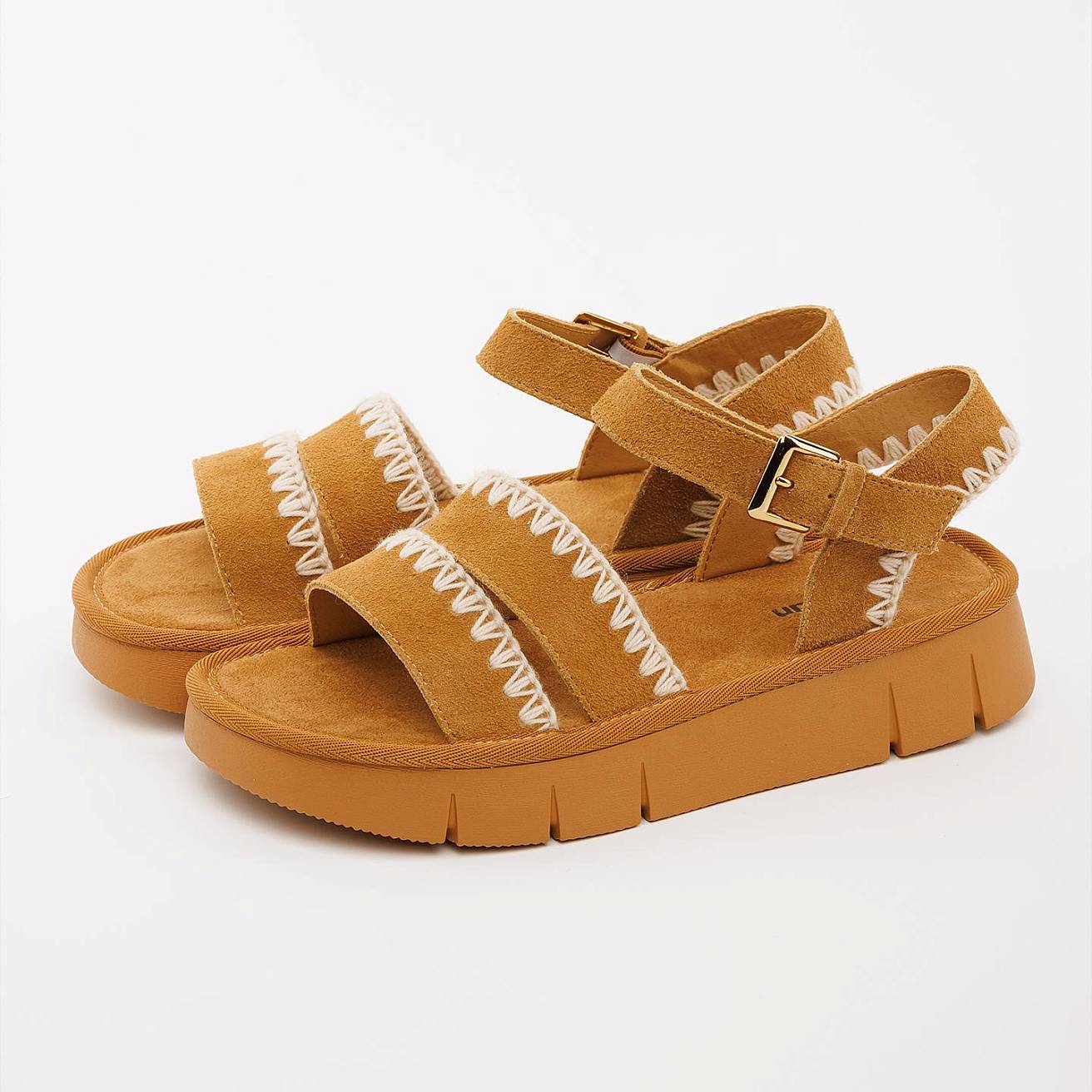 Женские сандалии Nordman коричневые - фото 1