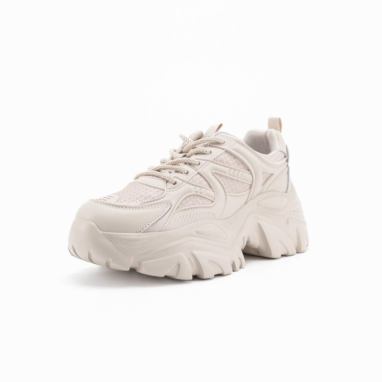 Кроссовки женские на высокой подошве Nordman цвет бежевый - фото 5