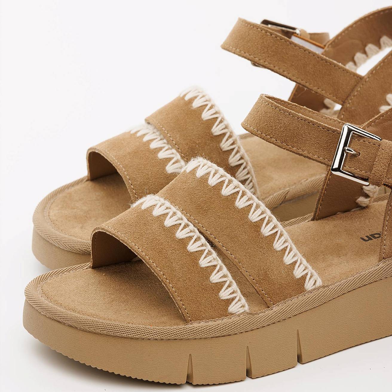 Женские сандалии Nordman бежевые - фото 2