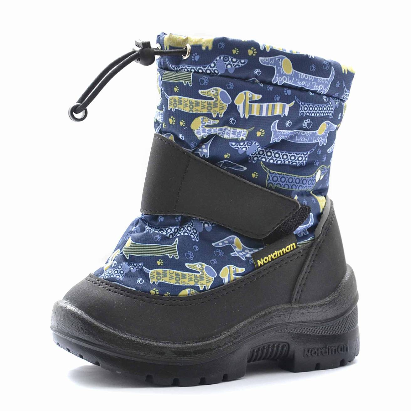 Зимние детские сапоги Nordman Mini на затяжке синие BADGER DOGS - фото 2