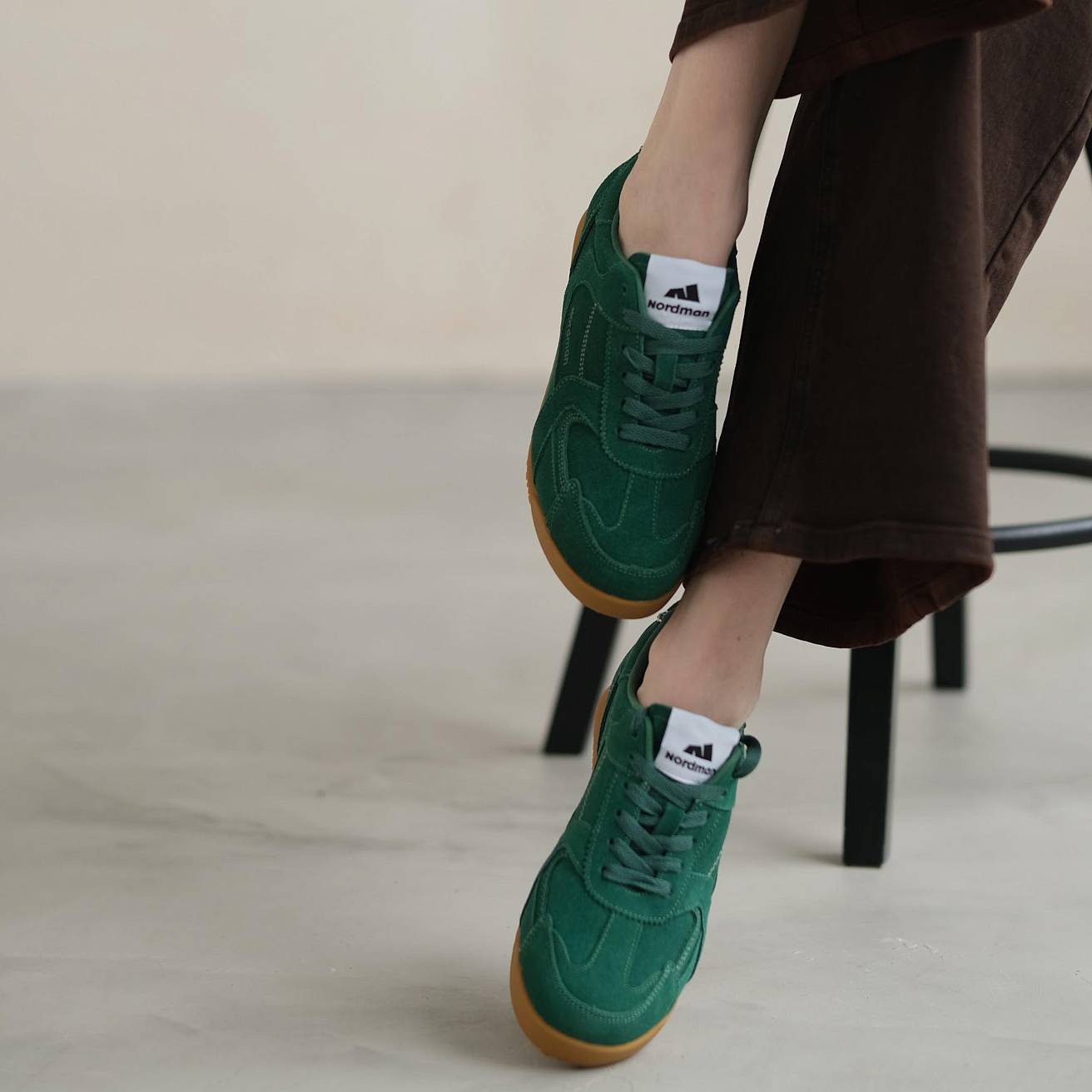 Кроссовки Nordman женские цвет зеленый - фото 2