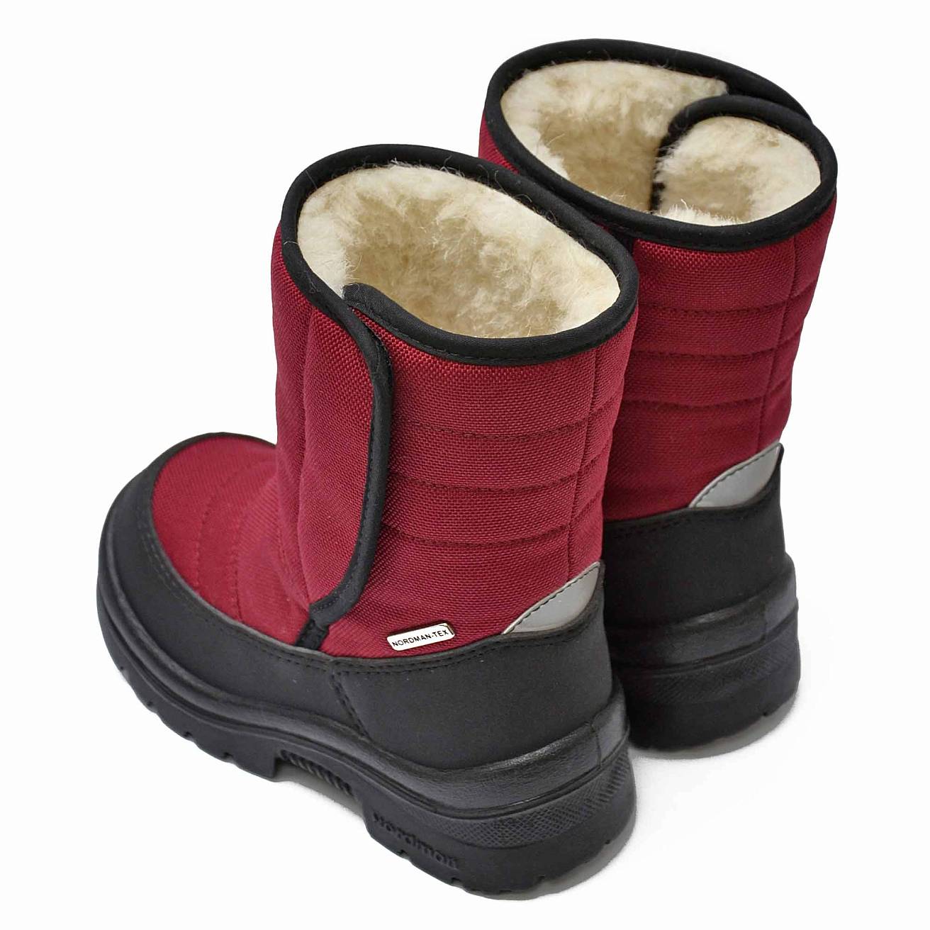 Зимние детские сапоги Nordman Next бордовые - фото 5