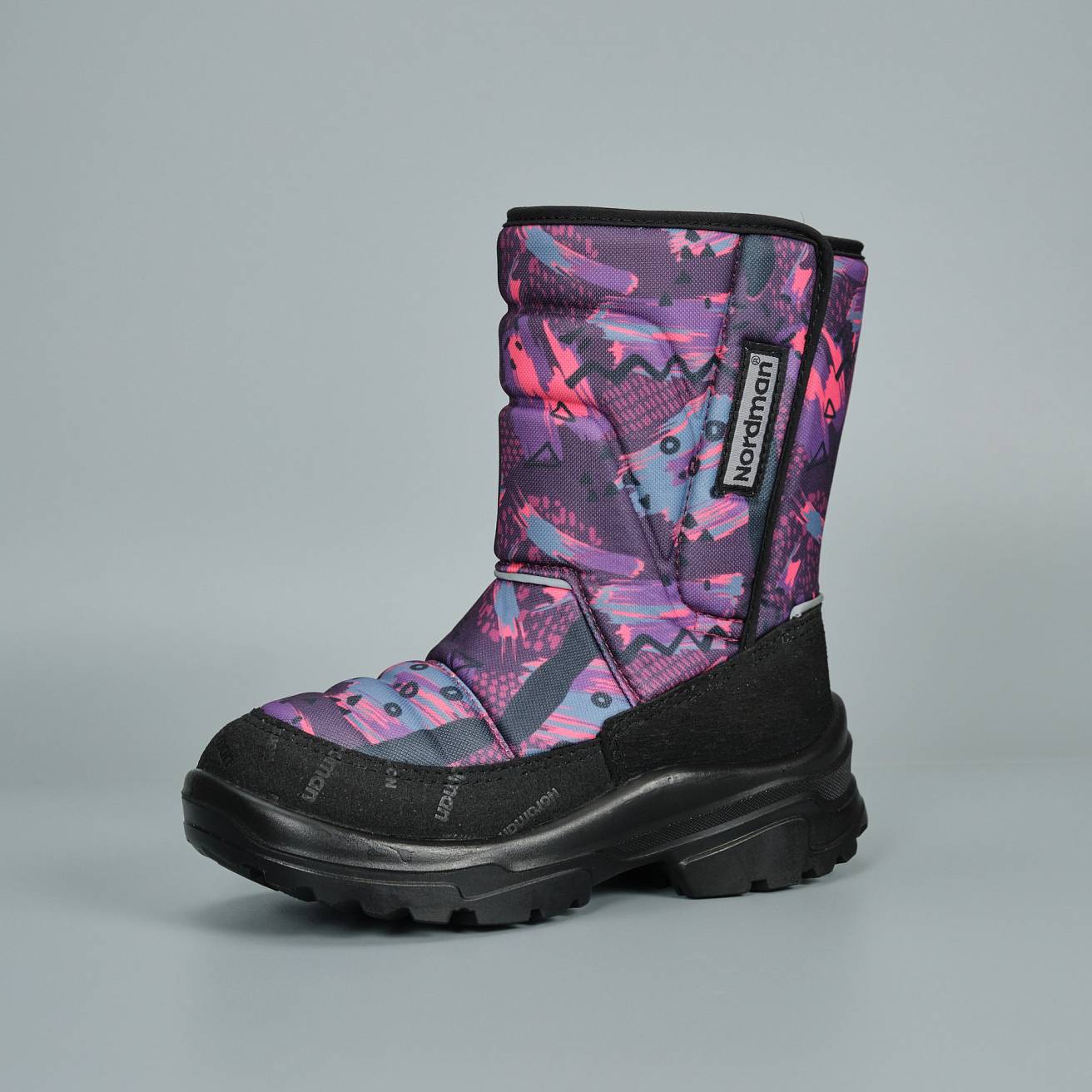 Зимние детские сапоги Nordman Lumi  на липучке MATIS PLUM - фото 2