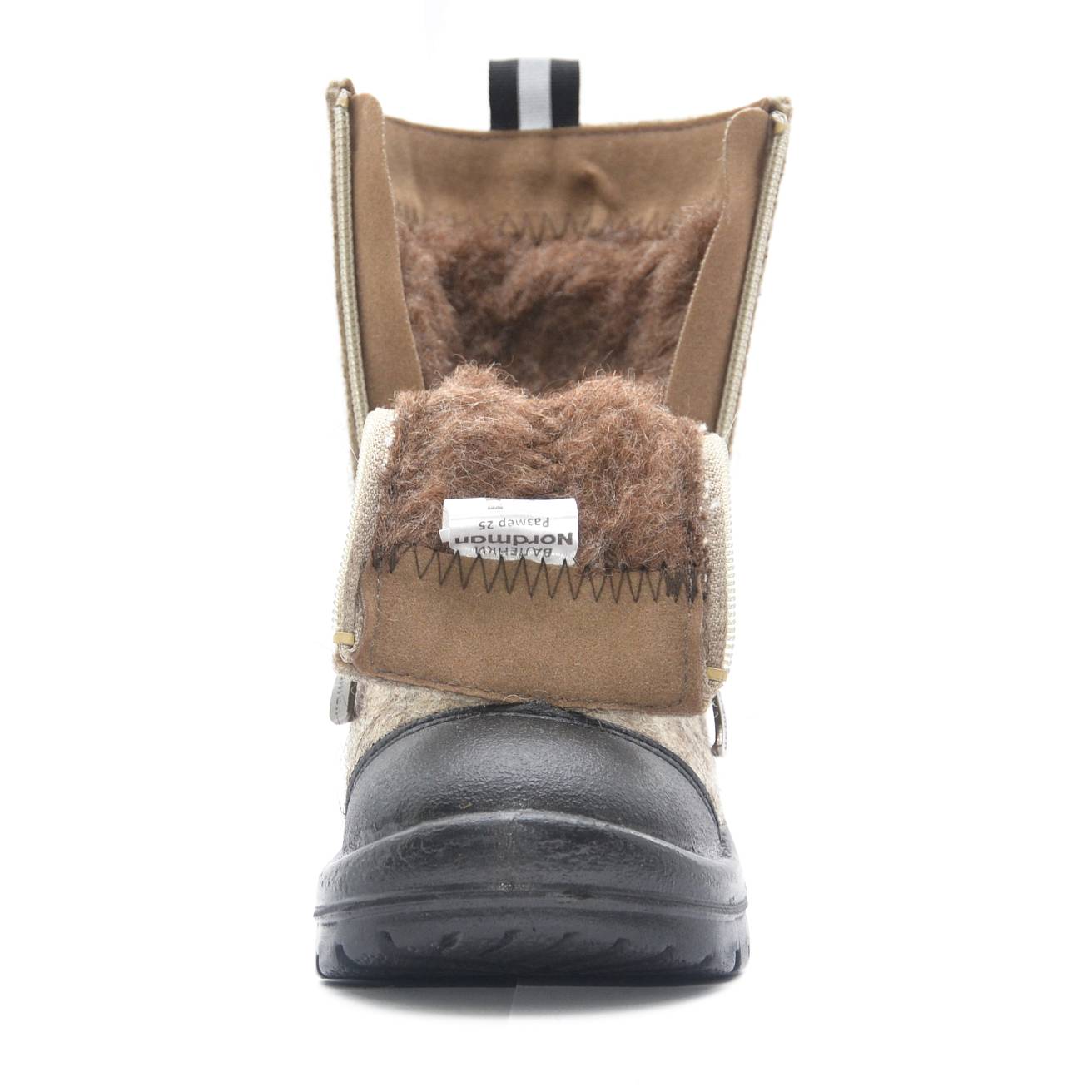 Валенки Nordman на двух молниях с кожаным носом с рисунком пингвин - фото 7