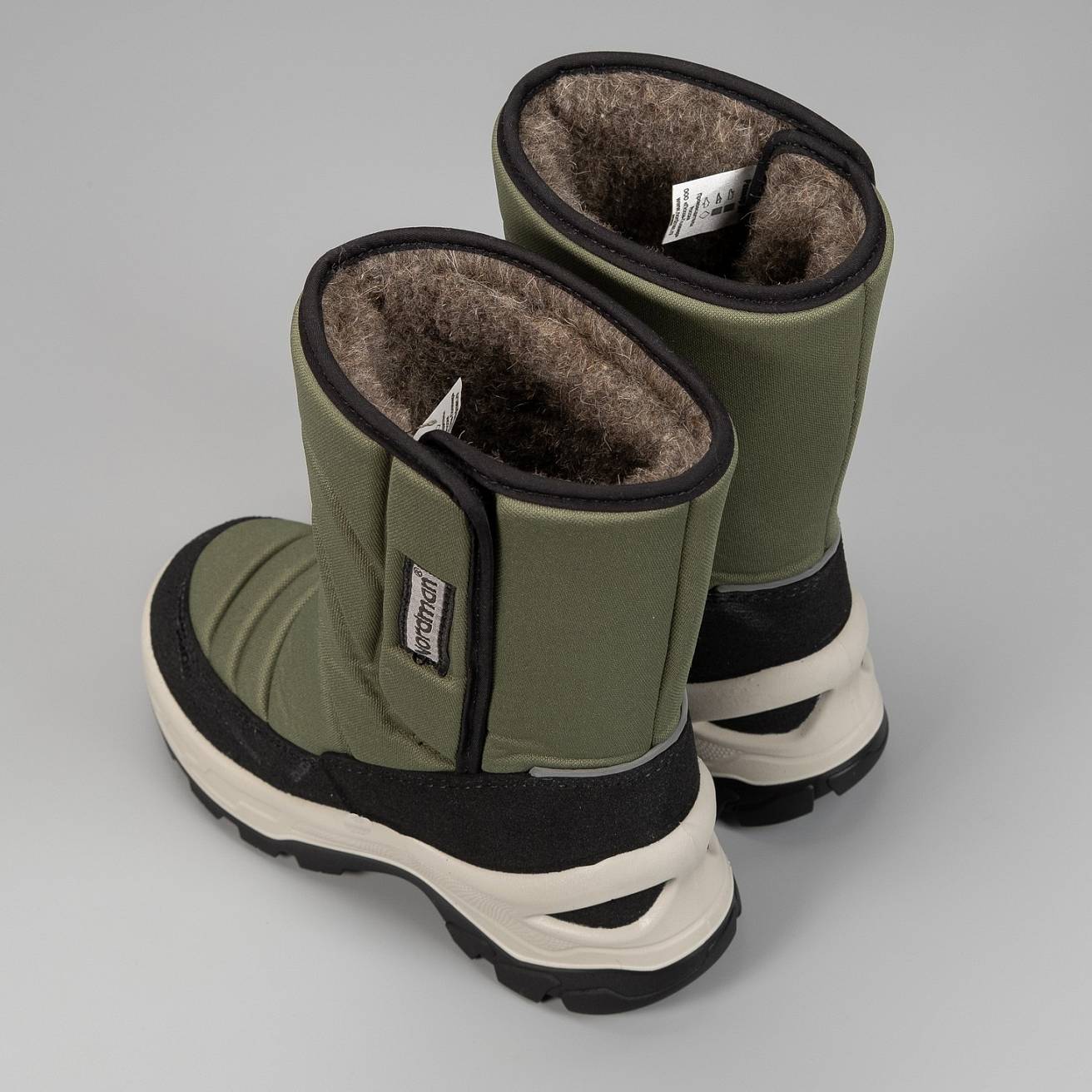 Зимние детские сапоги Nordman Lumi 2.0 хаки - фото 7