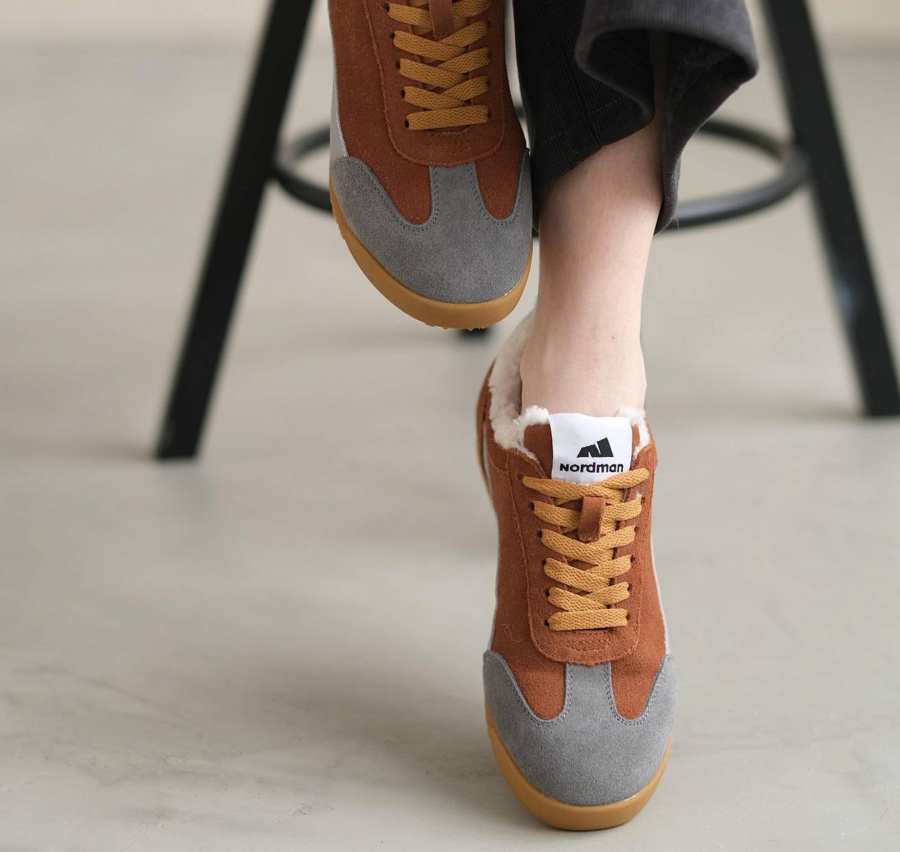 Кроссовки Nordman женские цвет коричневый - фото 2