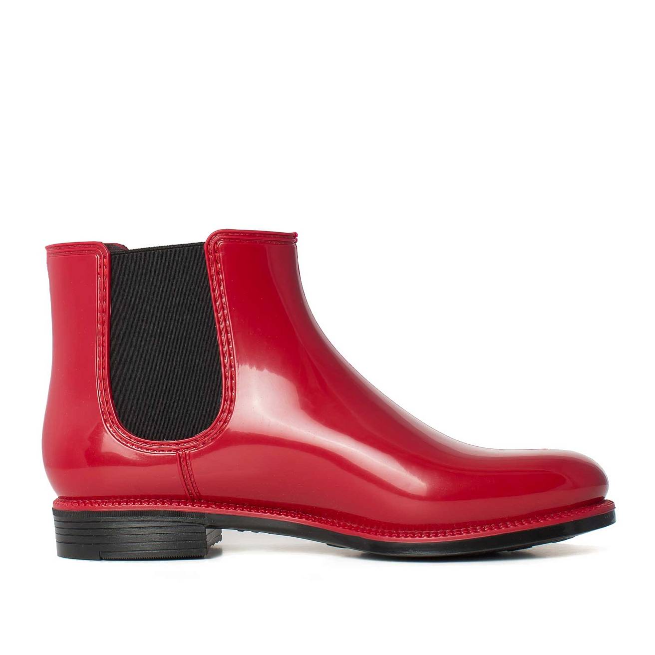 Женские ботильоны Nordman Bora красные с черной подошвой - фото 4