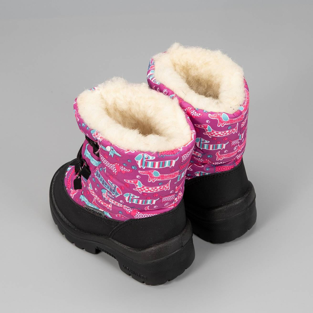 Зимние детские сапоги Nordman Mini на шнуровке фуксия - фото 7