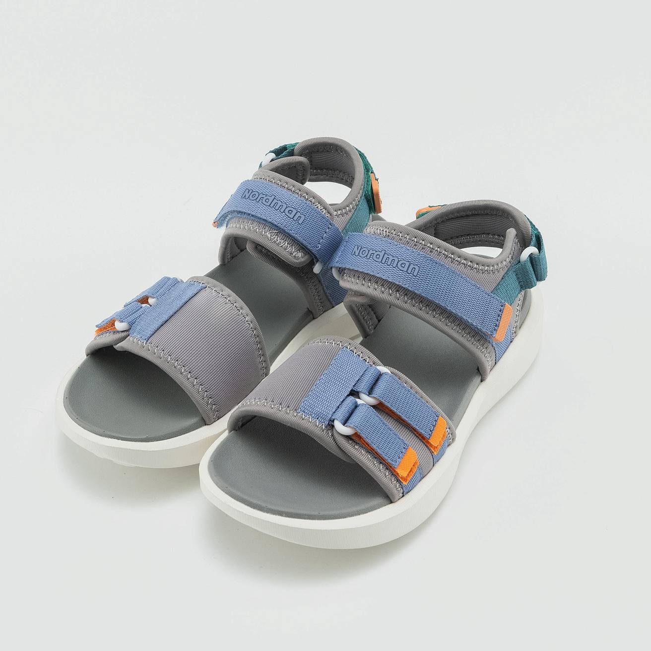 Nordman сандалии женские летние серо-голубые - фото 2