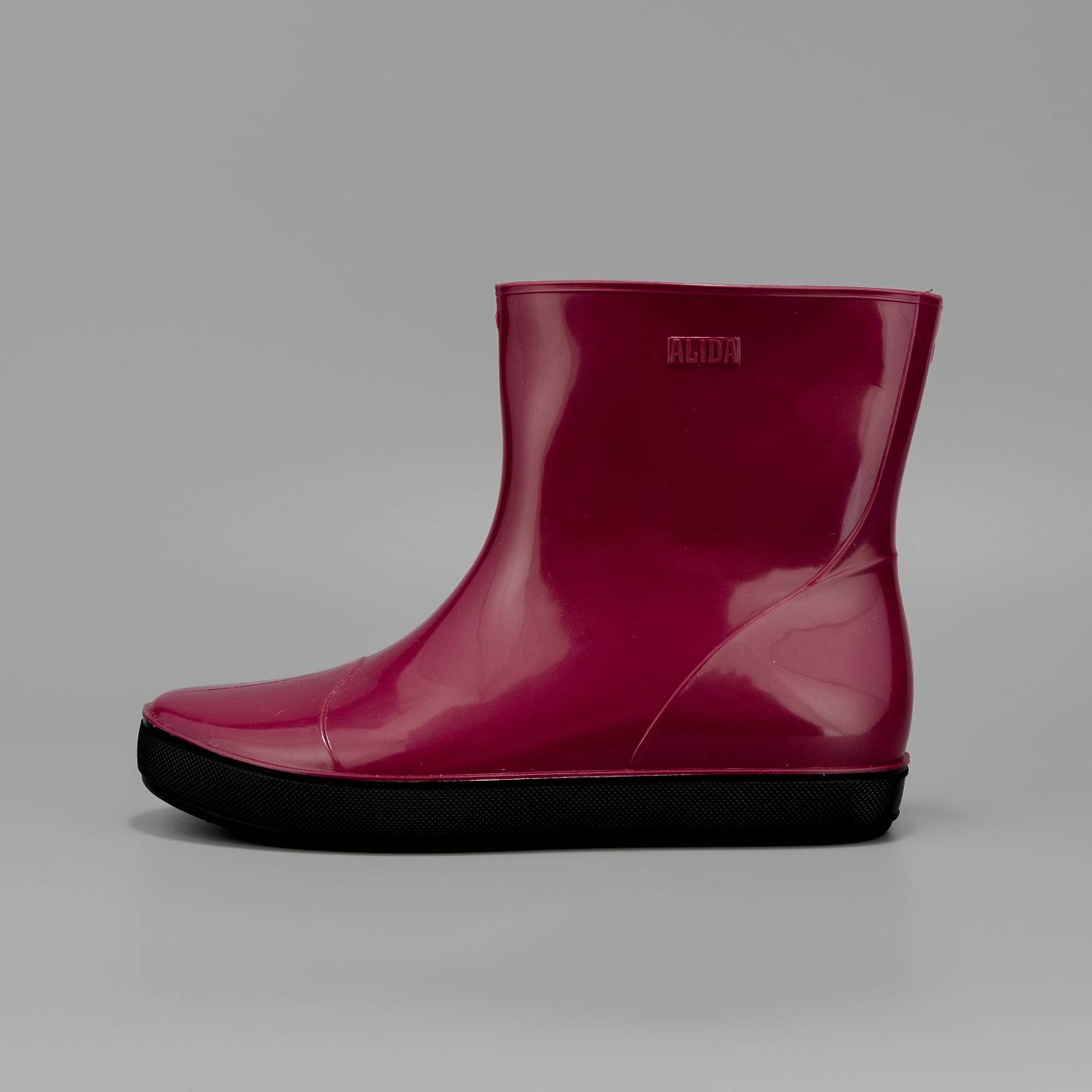 Женские ботильоны Nordman Alida бордовые с черной подошвой - фото 3