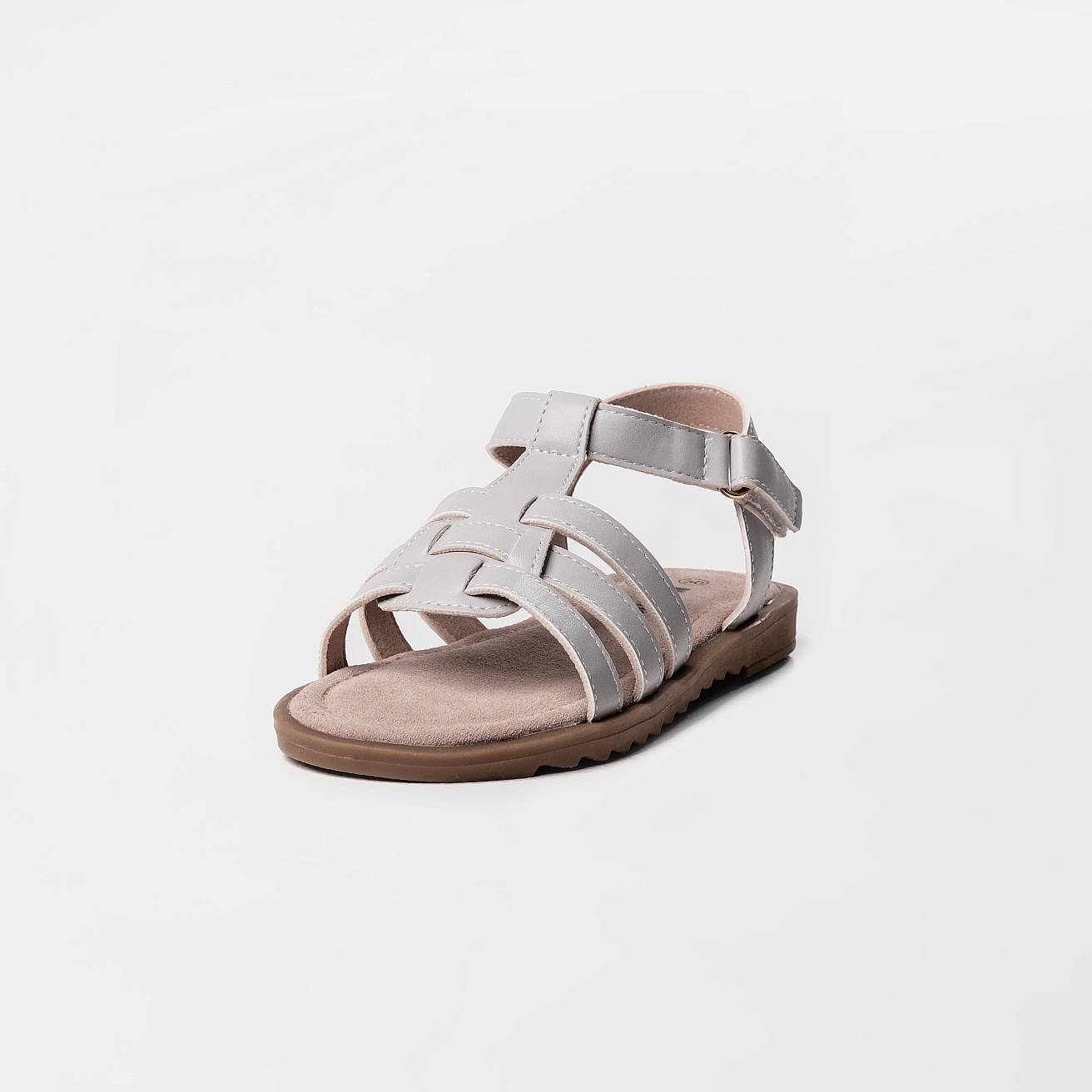 Босоножки детские летние серые - фото 8