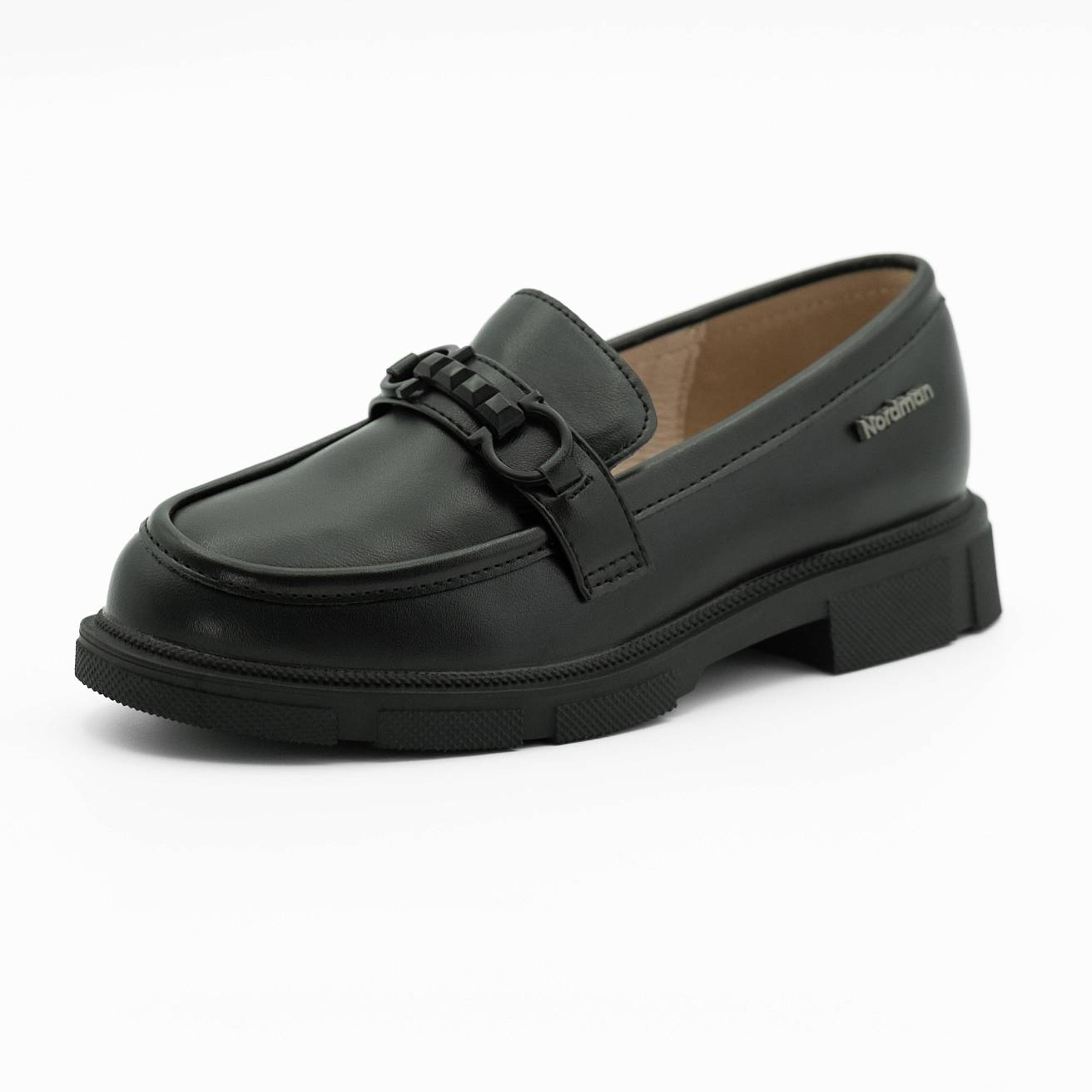 Лоферы Nordman для девочек цвет черный - фото 6