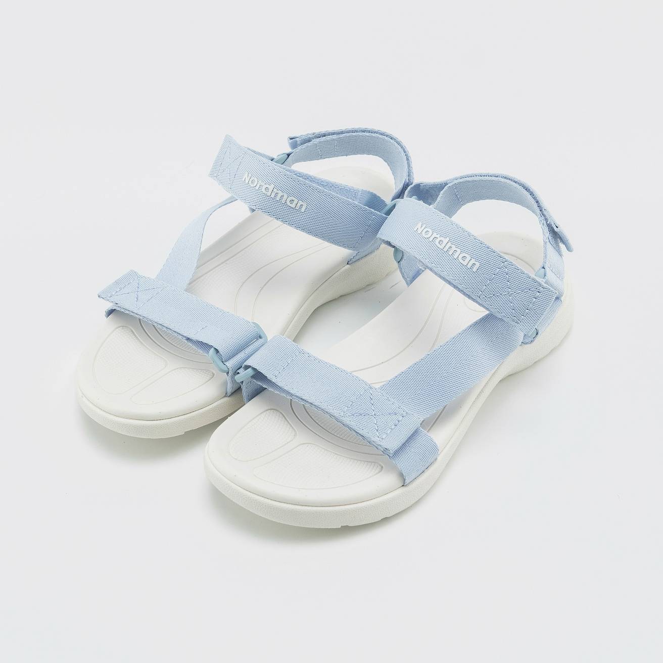 Nordman сандалии женские летние бело-голубые - фото 3