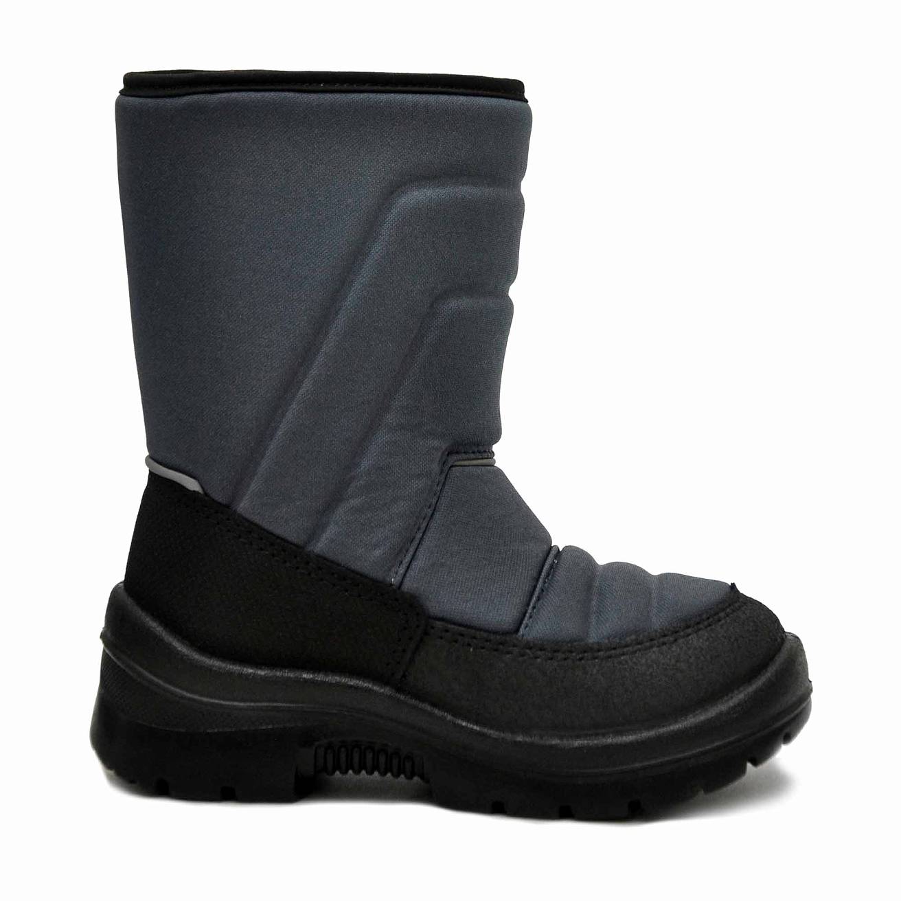 Зимние детские сапоги Nordman Lumi на липучке серые - фото 5